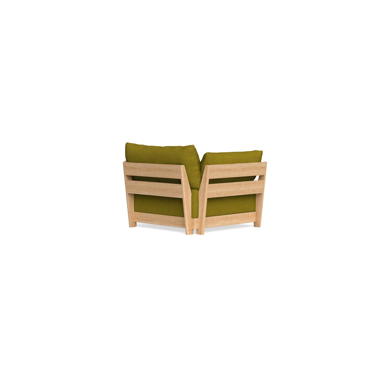 Modular Bondi Latte Armchair in Olive Green | Classic Blend - Image 3