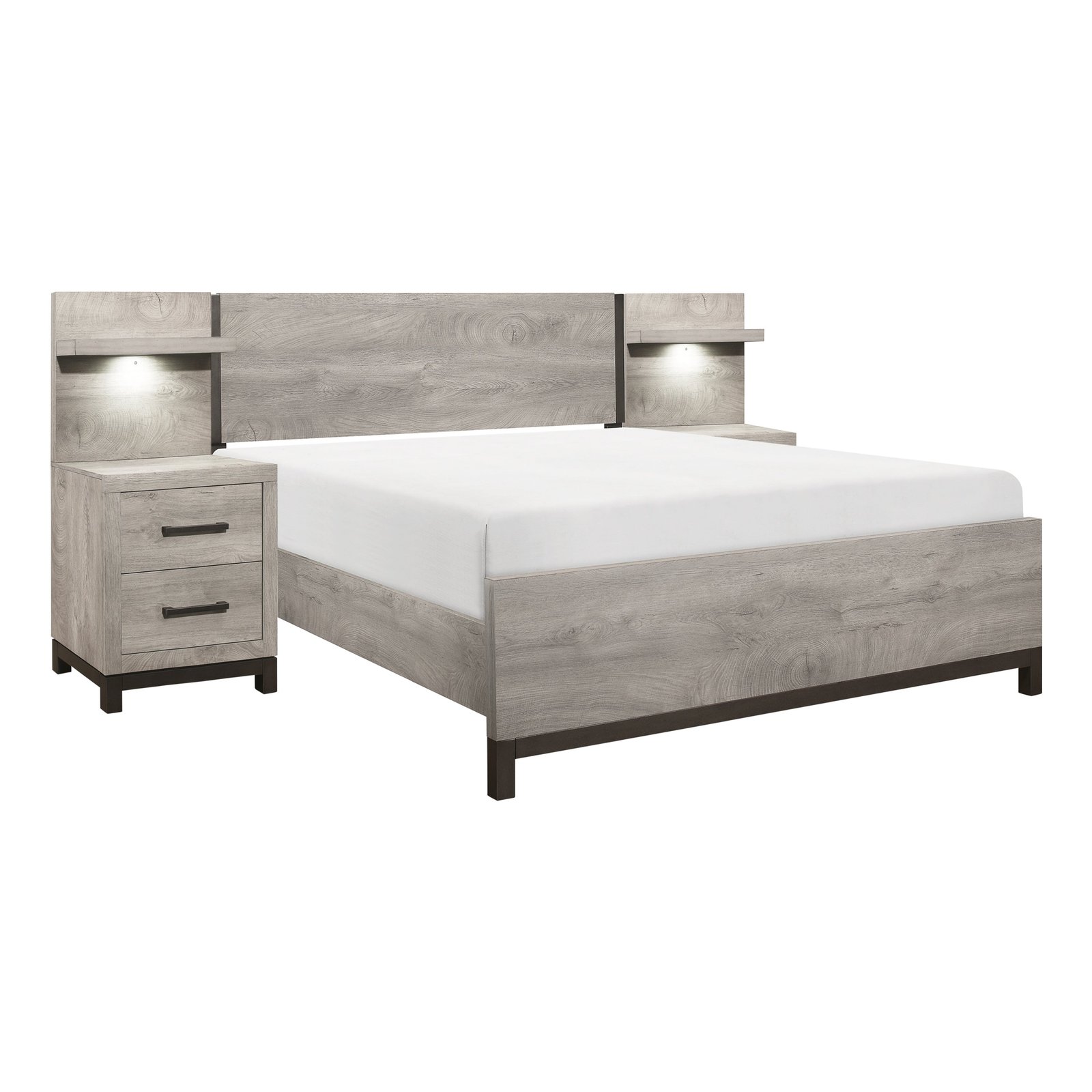 Zephyr 5pc Set Wall Bed (ckb+2ns+2ns-p) - Image 2
