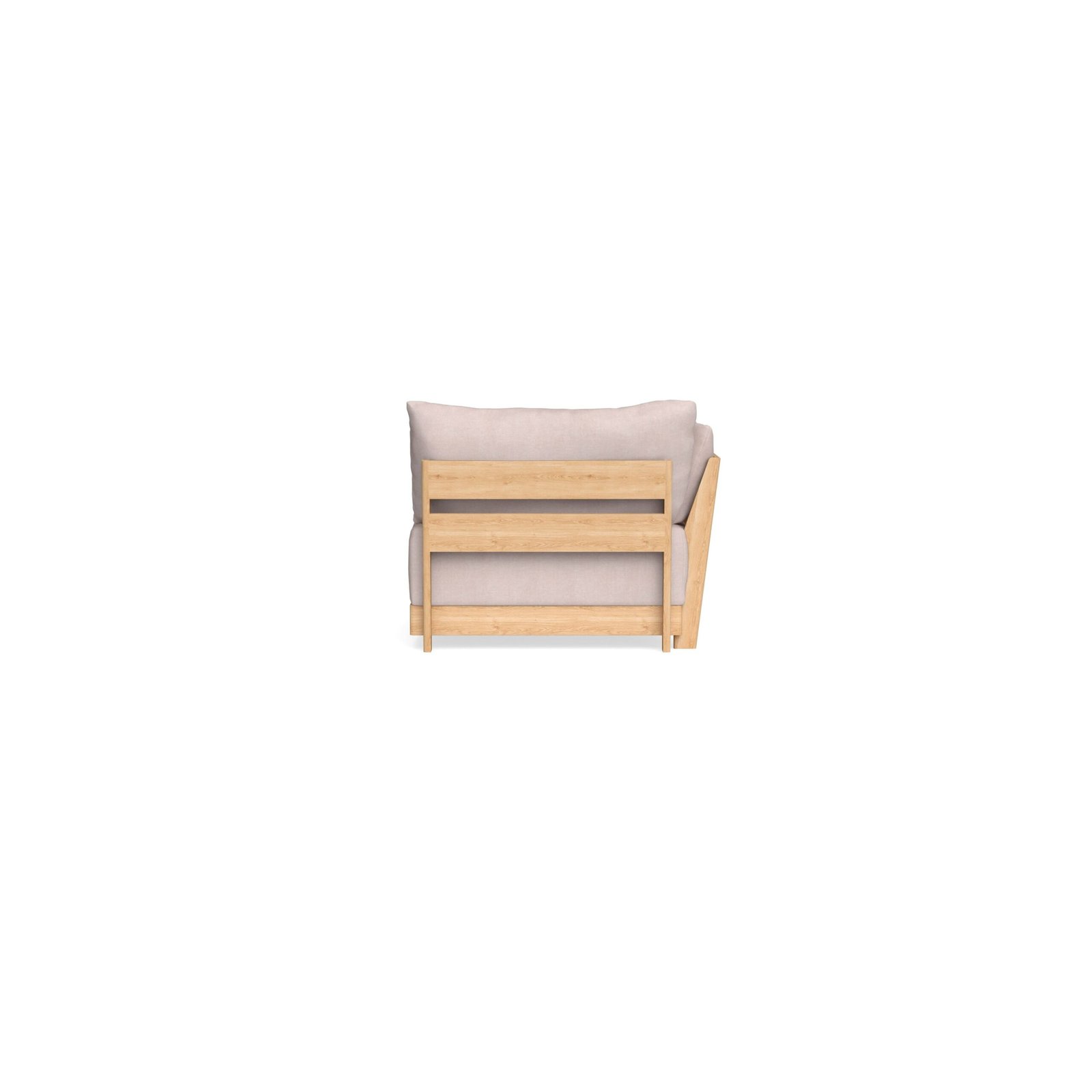 Modular Bondi Latte End Chair in Blush | Classic Blend - Image 8