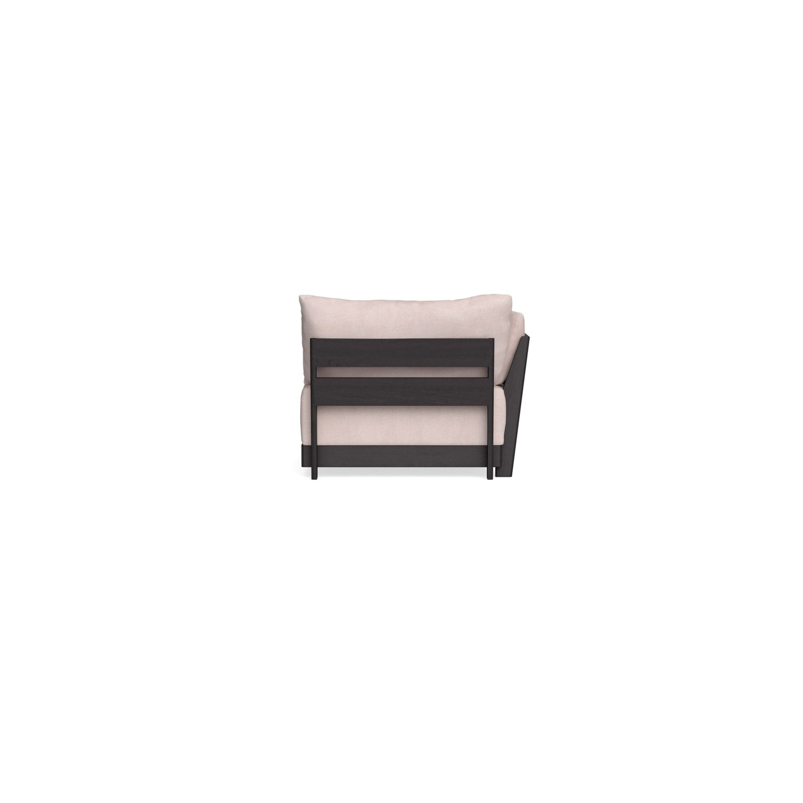 Modular Bondi Black End Chair in Blush | Classic Blend - Image 8