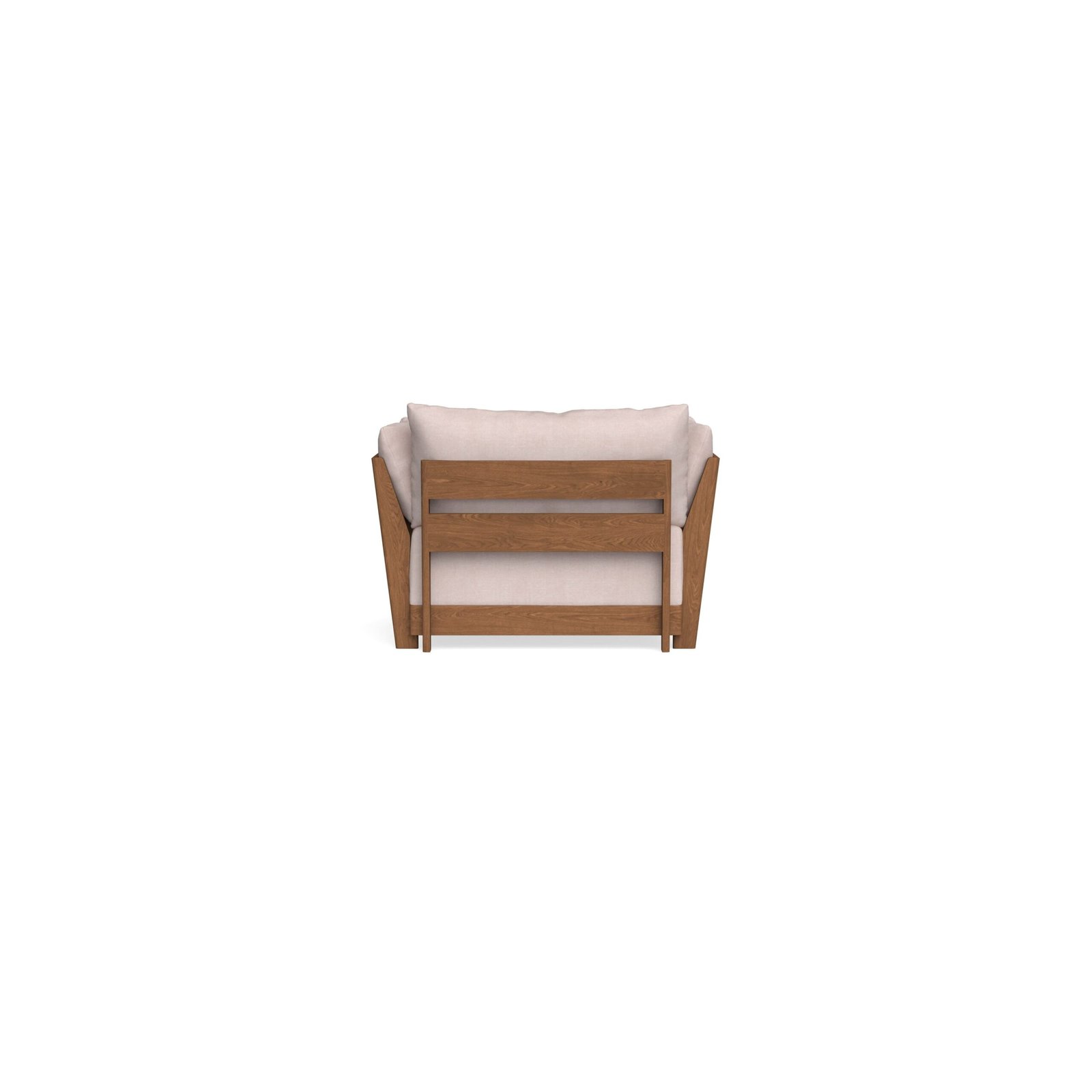Modular Bondi Espresso Armchair + Ottoman in Blush | Classic Blend - Image 8