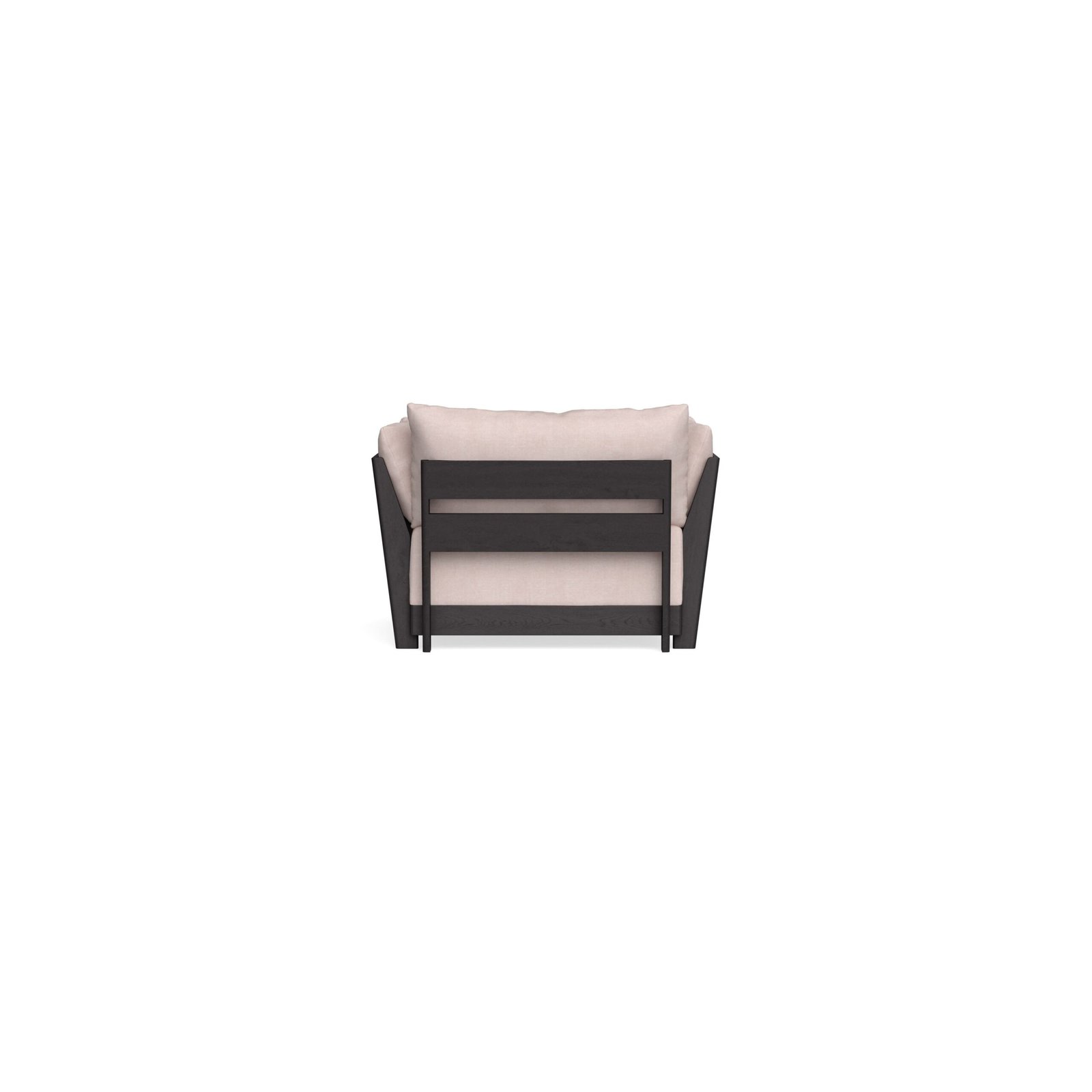 Modular Bondi Black Armchair + Ottoman in Blush | Classic Blend - Image 8