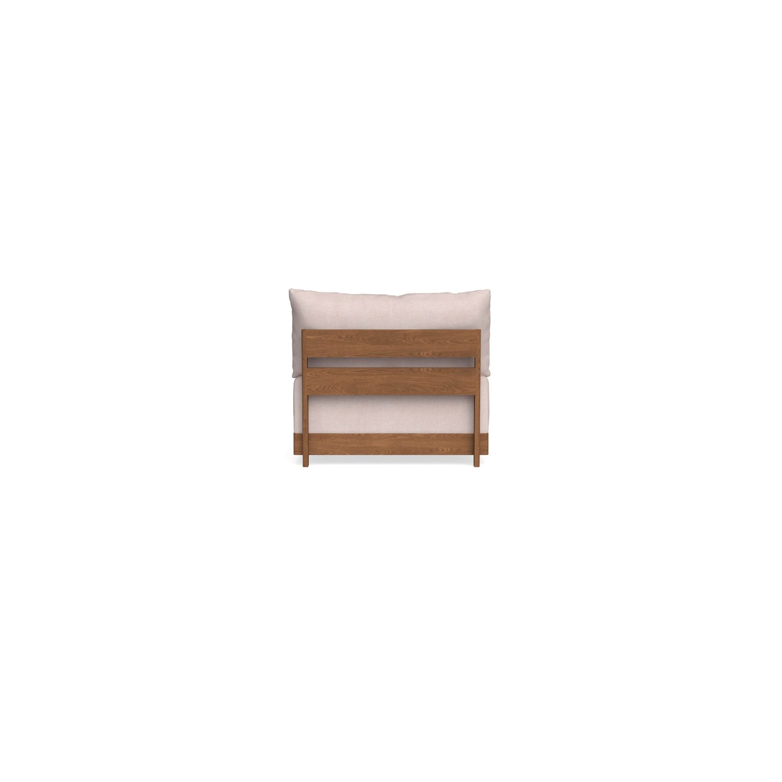 Modular Bondi Espresso Armless Chair in Blush | Classic Blend - Image 8
