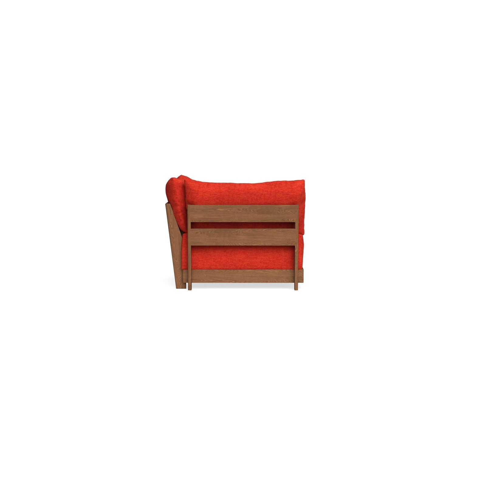 Modular Bondi Espresso Corner Chair in Poppy Orange | Classic Blend - Image 9
