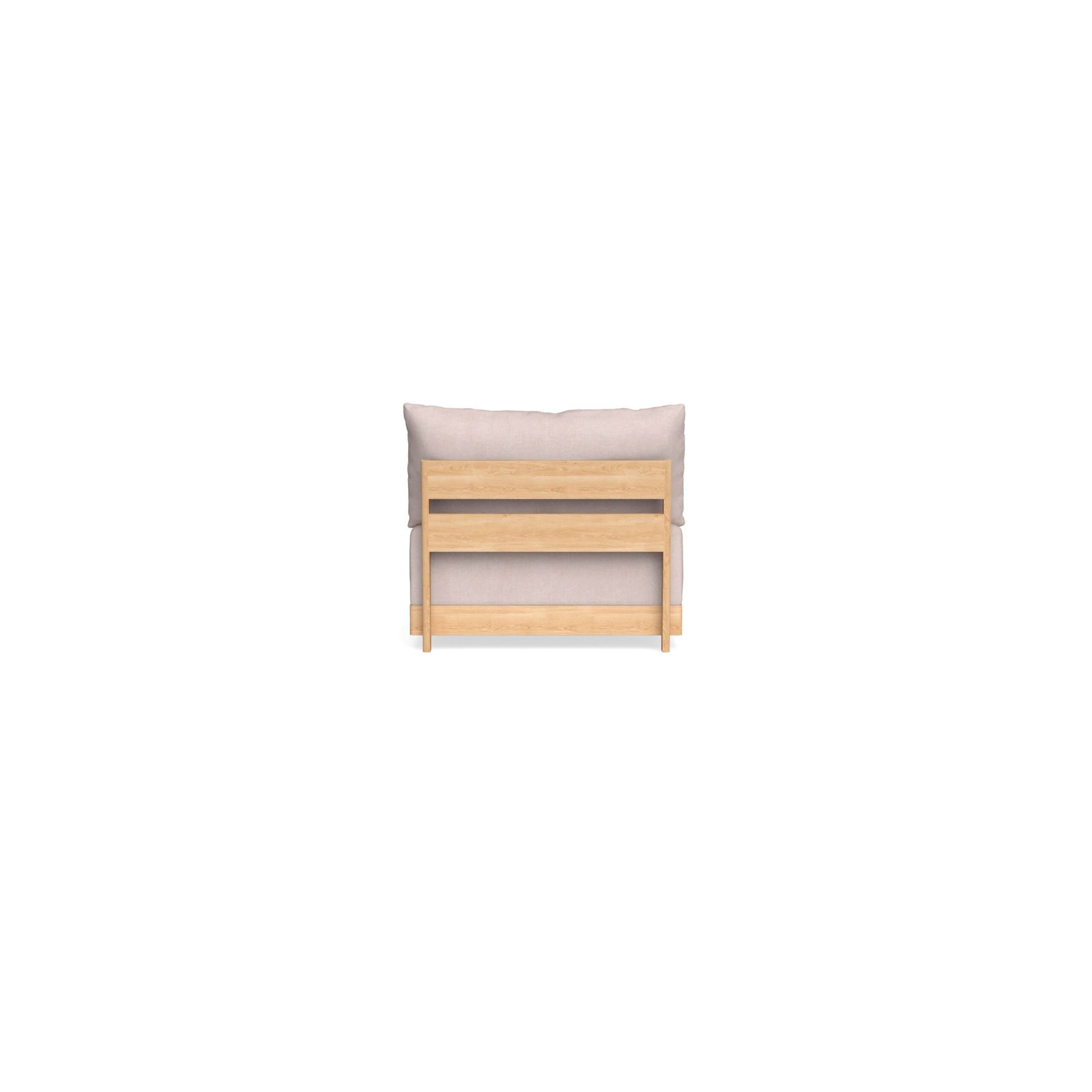 Modular Bondi Latte Armless Chair in Blush | Classic Blend - Image 8