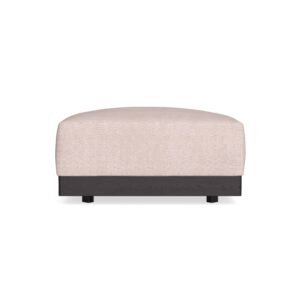Modular Bondi Black Ottoman in Blush | Classic Blend