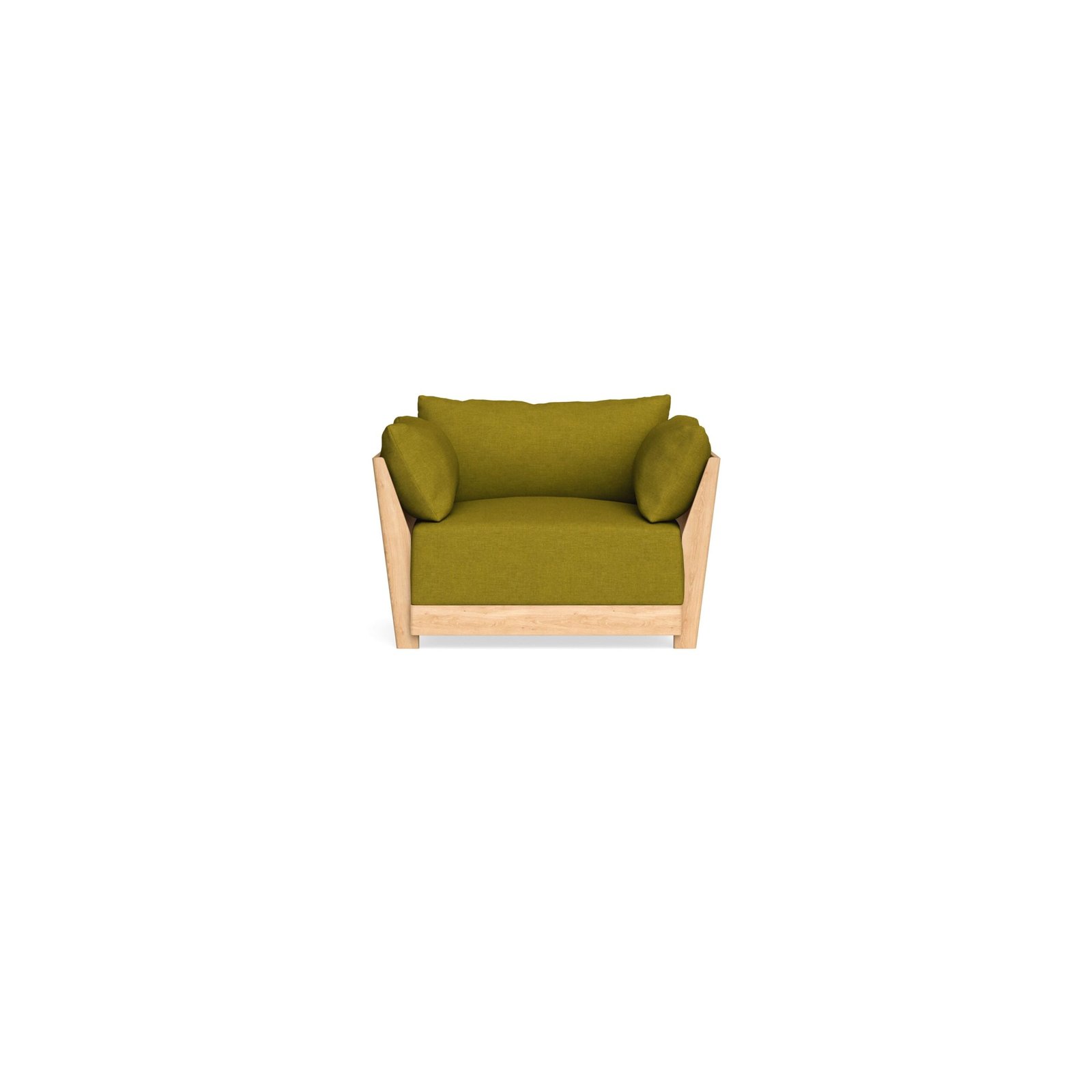 Modular Bondi Latte Armchair in Olive Green | Classic Blend