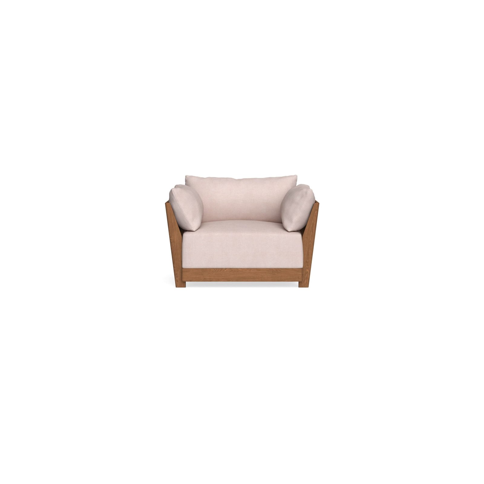 Modular Bondi Espresso Armchair in Blush | Classic Blend
