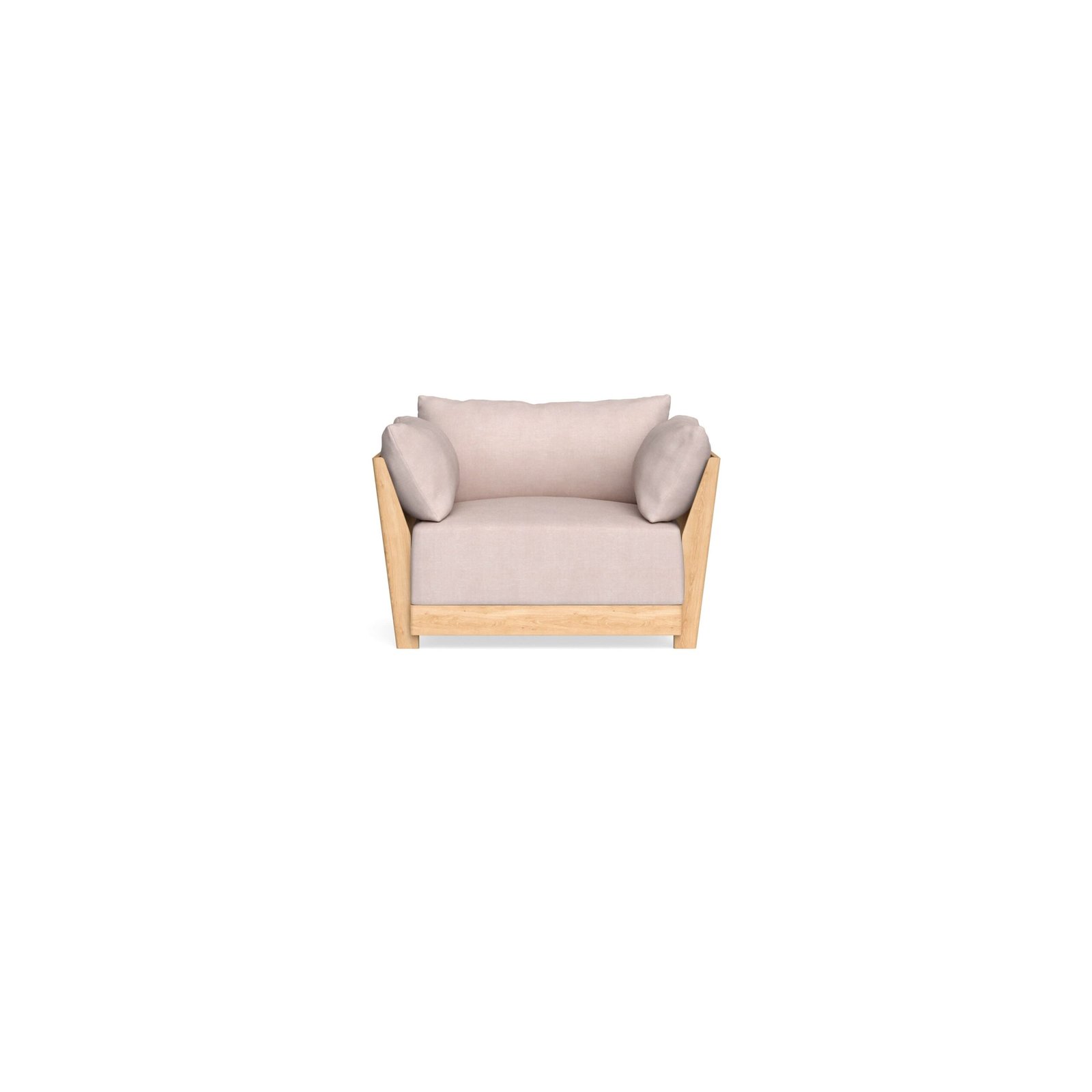 Modular Bondi Latte Armchair in Blush | Classic Blend