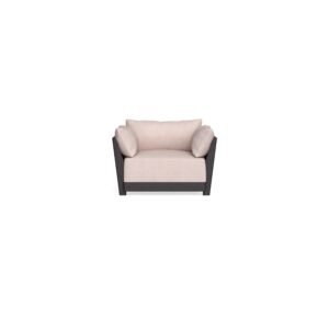 Modular Bondi Black Armchair in Blush | Memory Foam Blend
