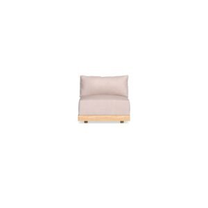 Modular Bondi Latte Armless Chair in Blush | Memory Foam Blend