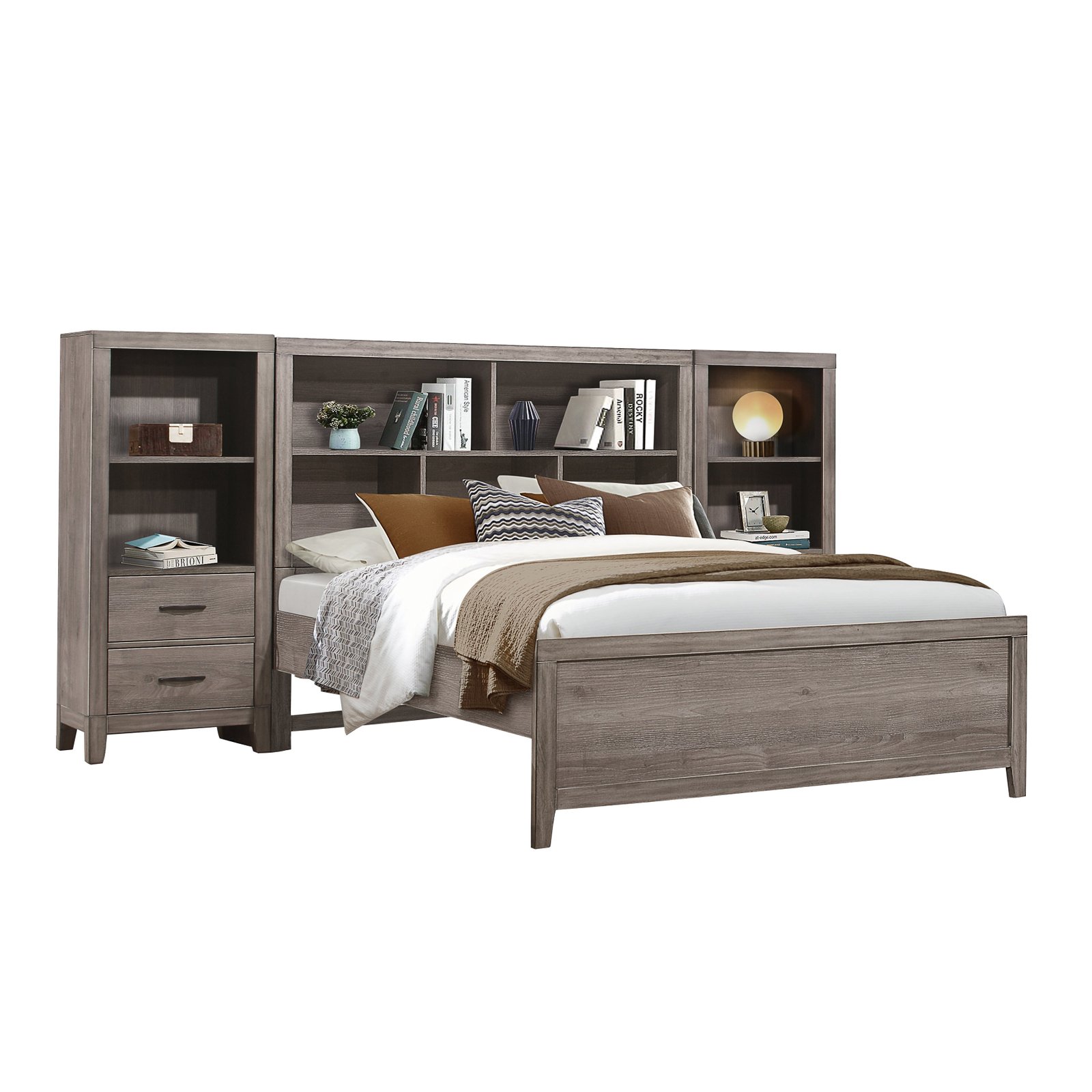 Woodrow 3pc Set Wall Bed (fb+2pns) - Image 2