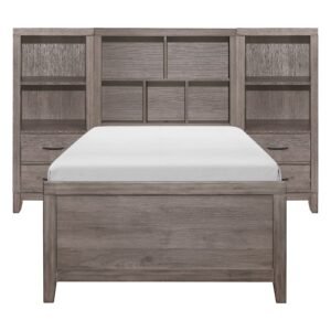 Woodrow-3pc Set Twin Wall Bed (TB+2PNS) image
