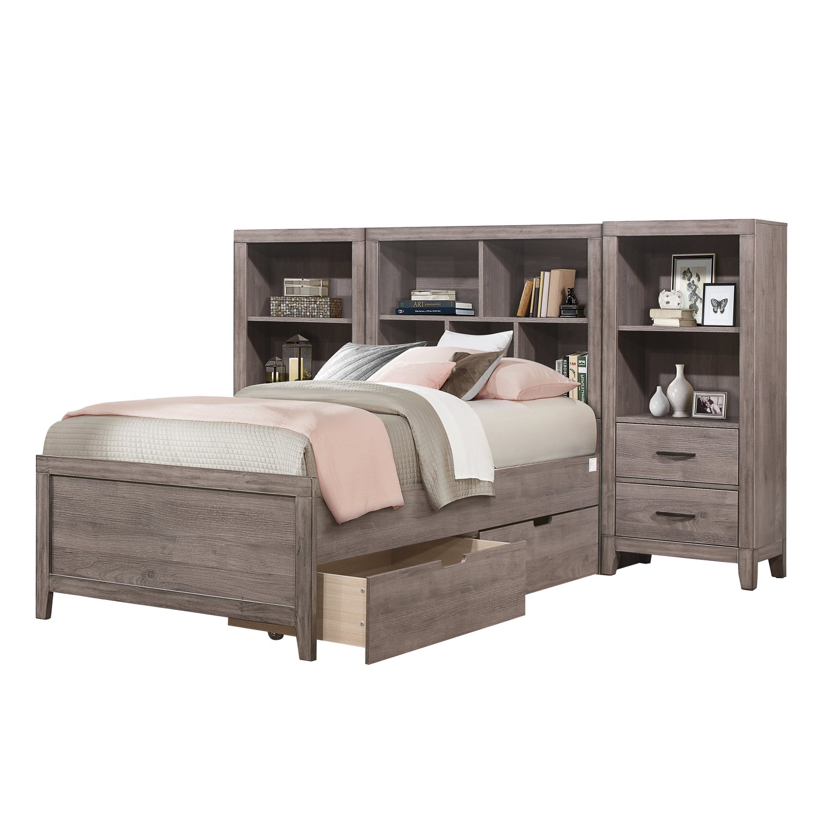 Woodrow 4pc Set Wall Bed With Toy Boxes (tb+2pns+tft) - Image 2