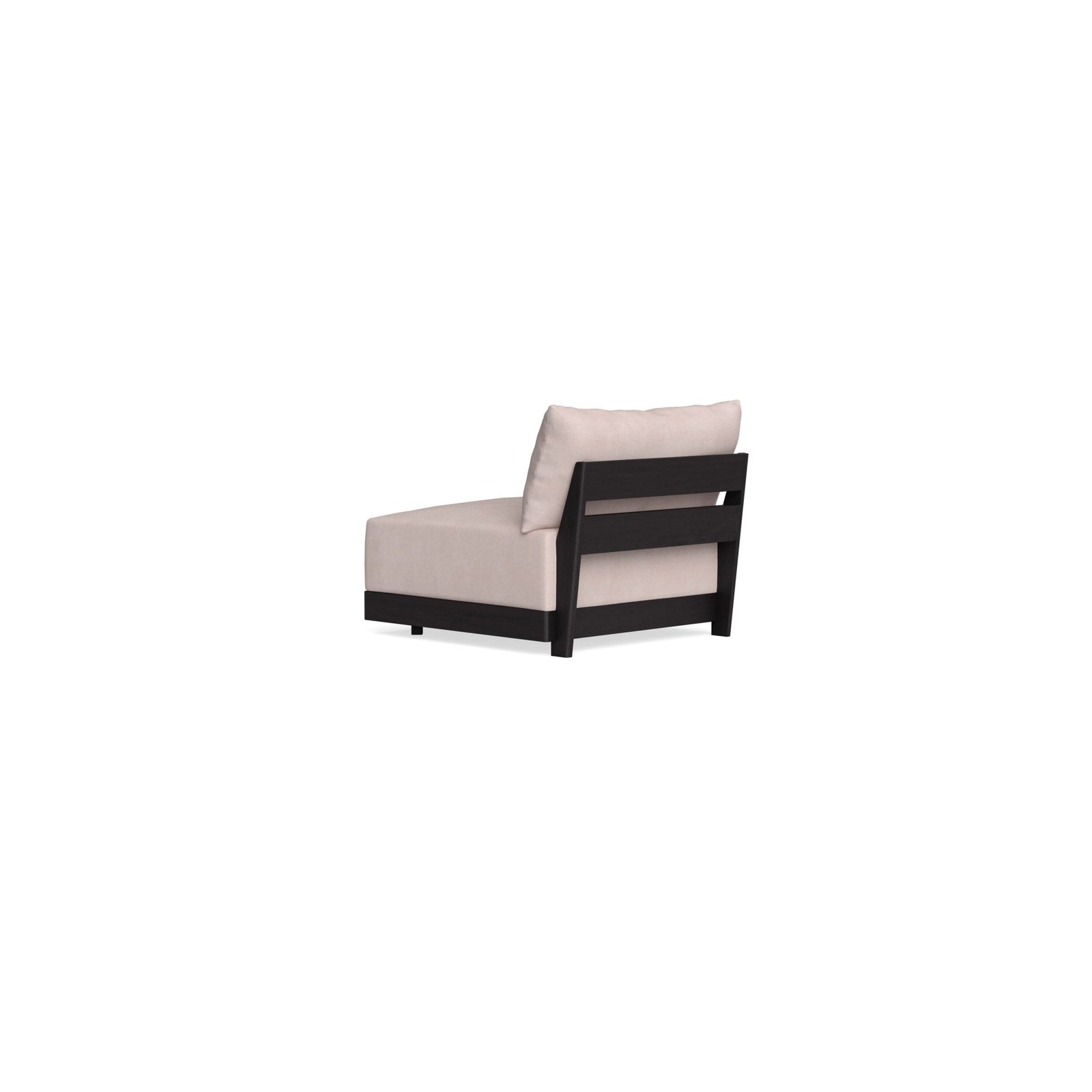 Modular Bondi Black Armless Chair in Blush | Classic Blend - Image 9