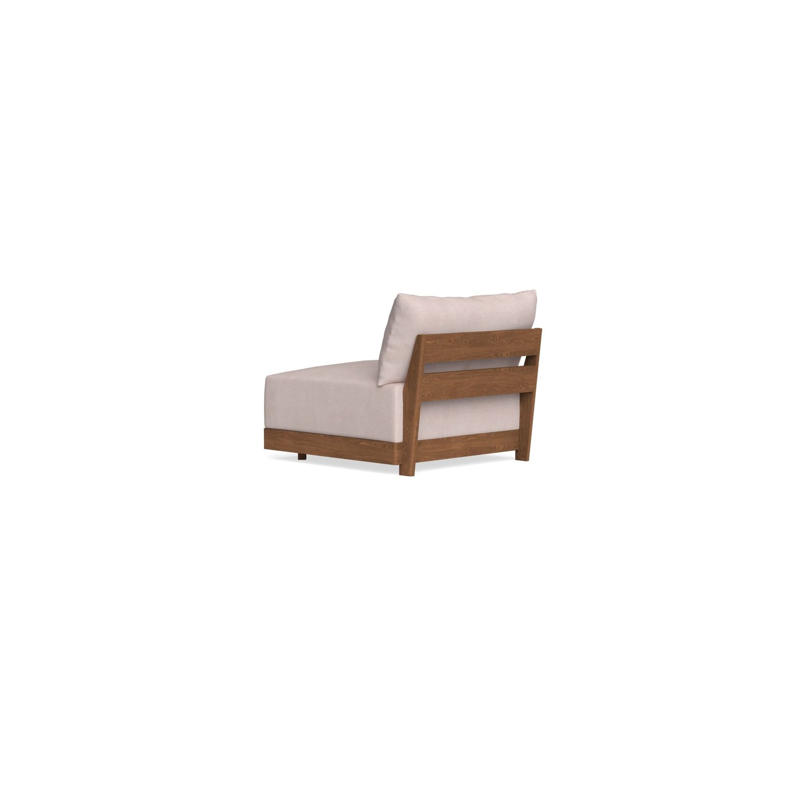 Modular Bondi Espresso Armless Chair in Blush | Classic Blend - Image 9