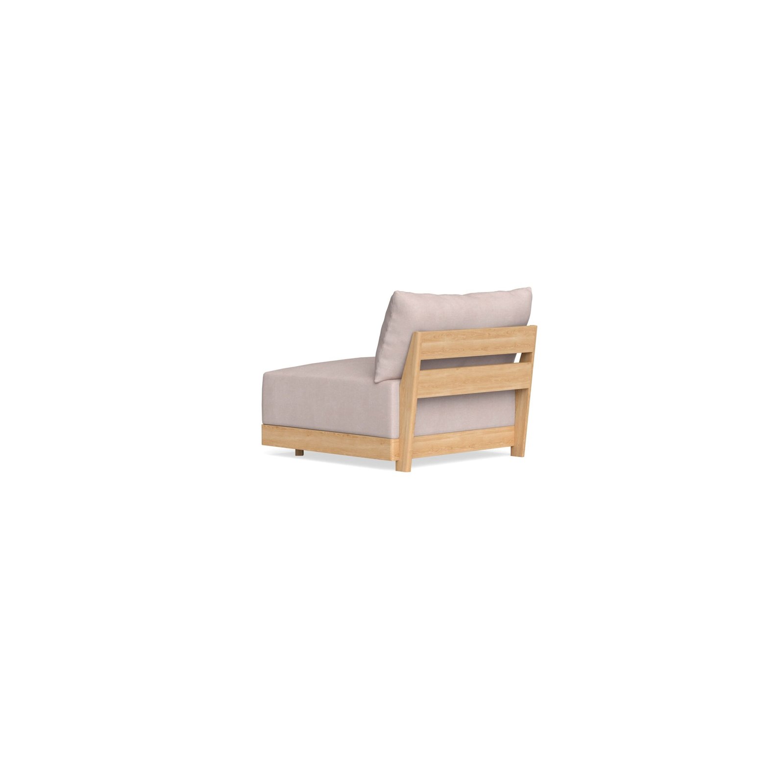 Modular Bondi Latte Armless Chair in Blush | Classic Blend - Image 9