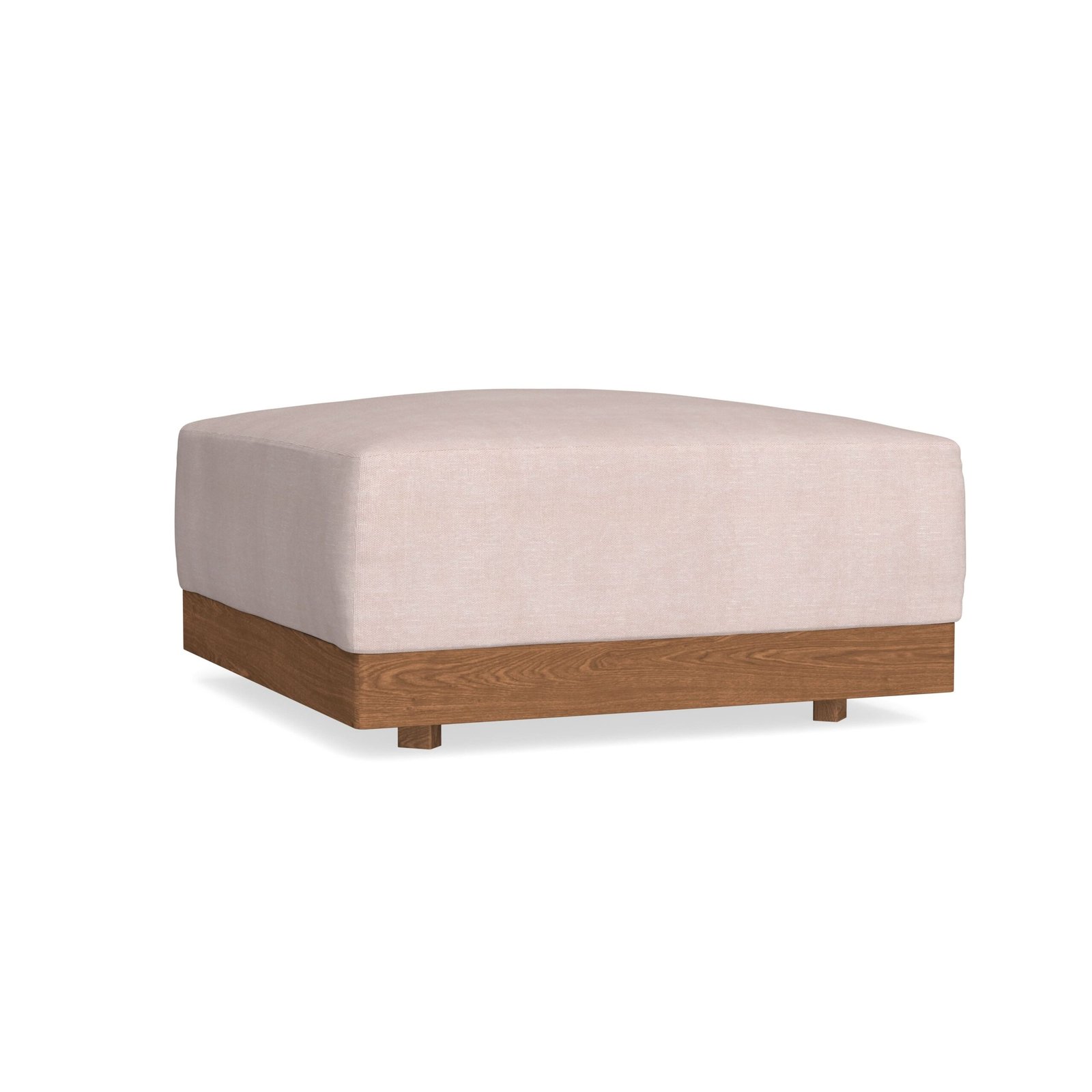 Modular Bondi Espresso Ottoman in Blush | Memory Foam Blend - Image 2