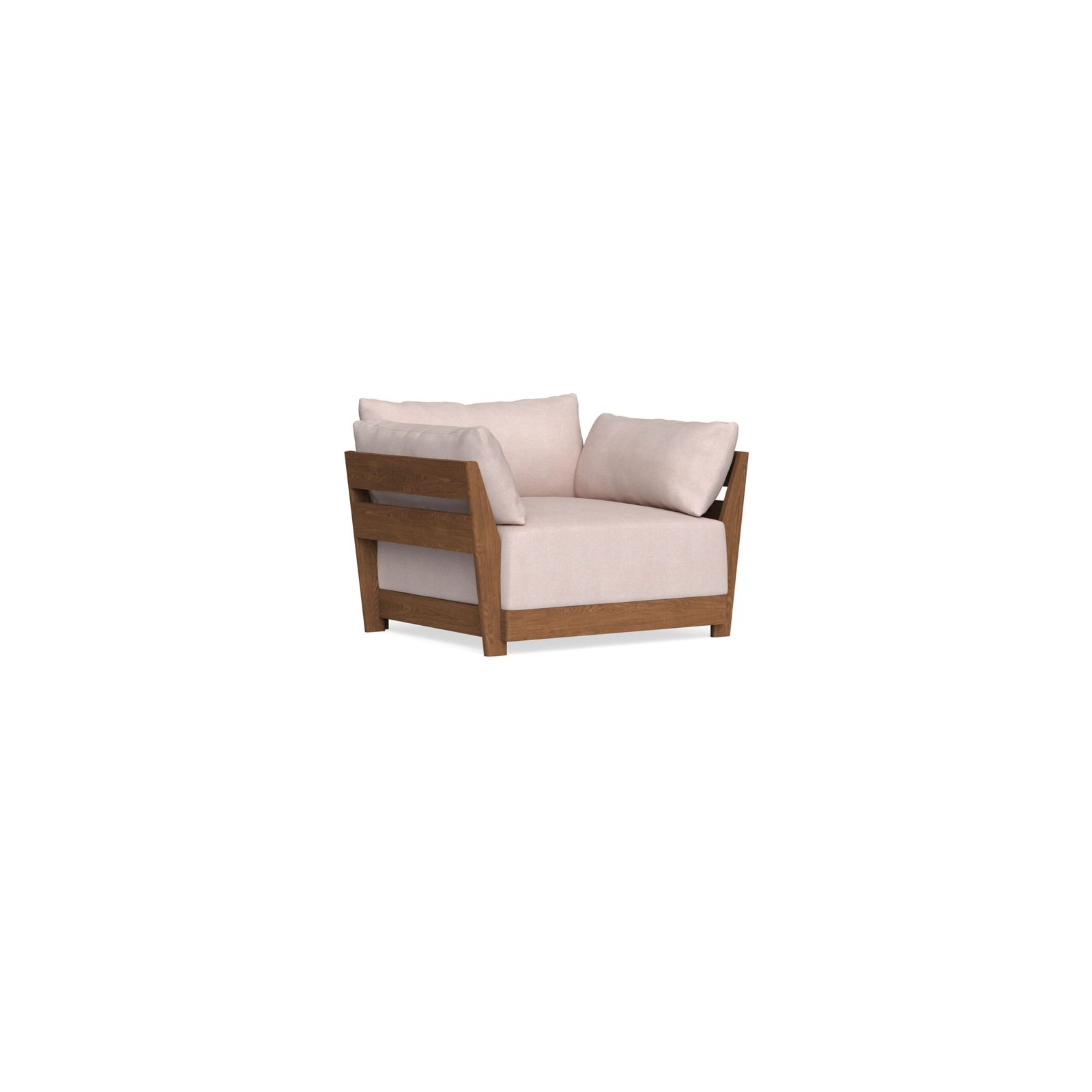 Modular Bondi Espresso Armchair in Blush | Classic Blend - Image 2