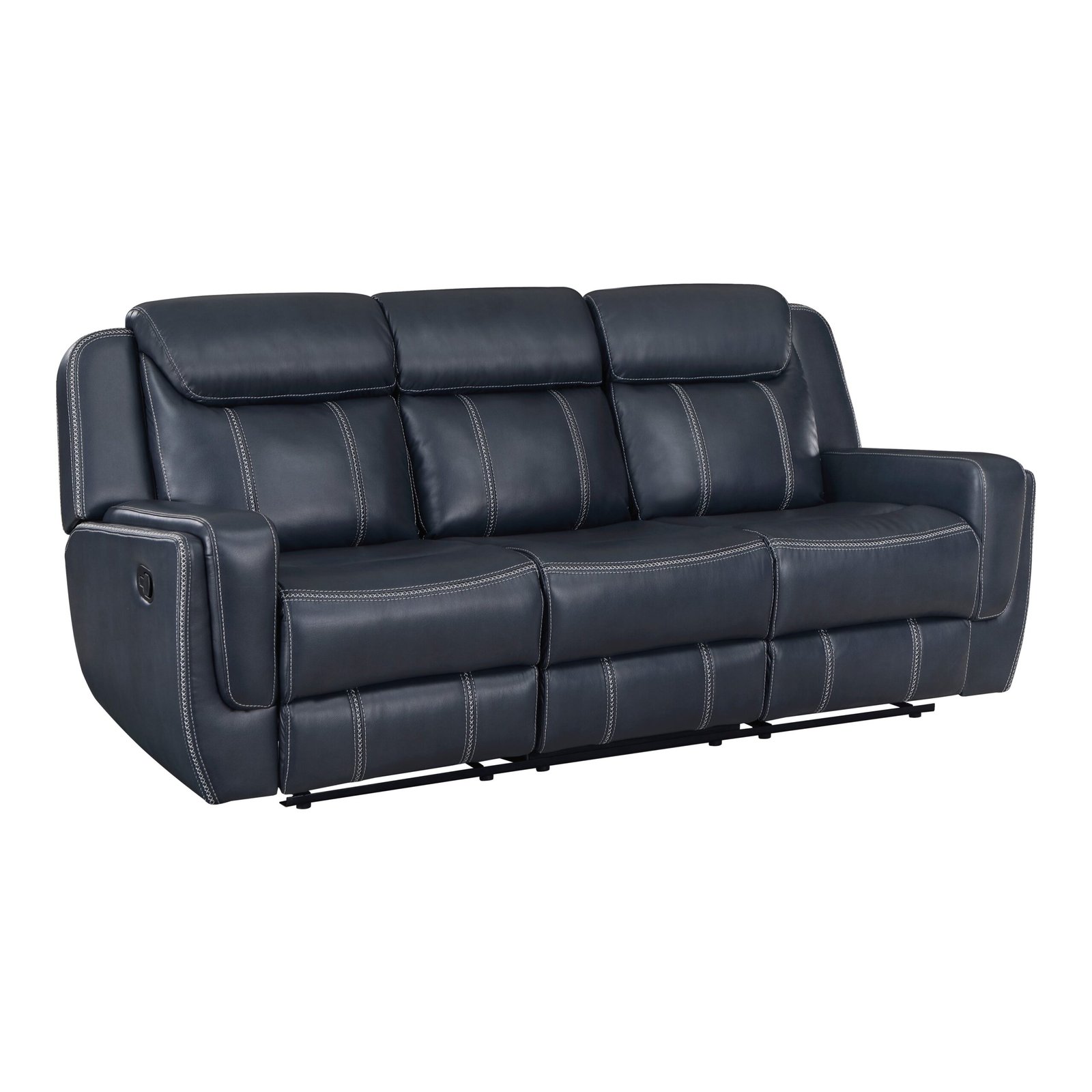 8516BU-3 - Double Reclining Sofa with Center Drop-Down Cup Holders, Magazine bag, Receptacles and USB Ports - Image 2