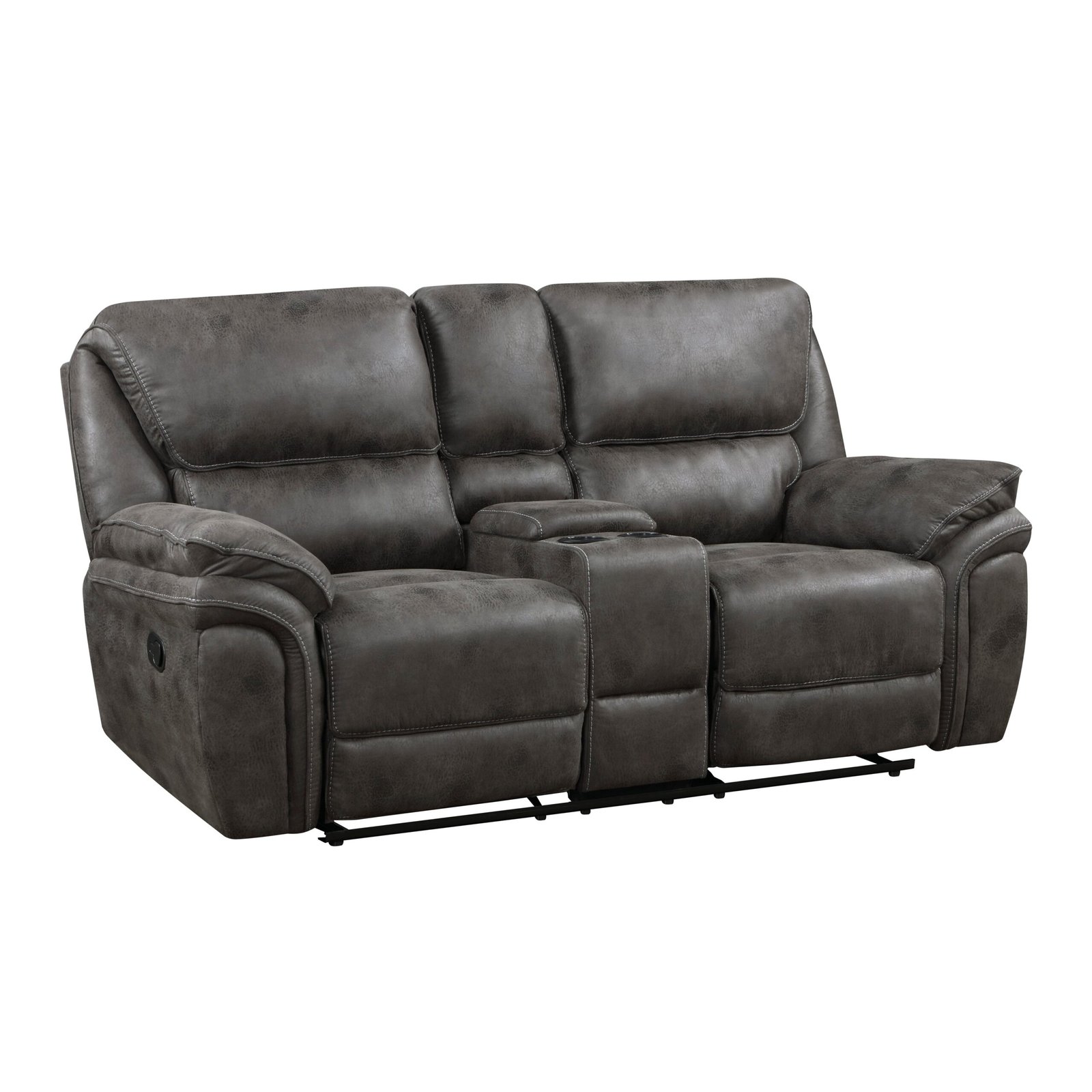 8517GRY-2 - Double Reclining Love Seat with Center Console - Image 3