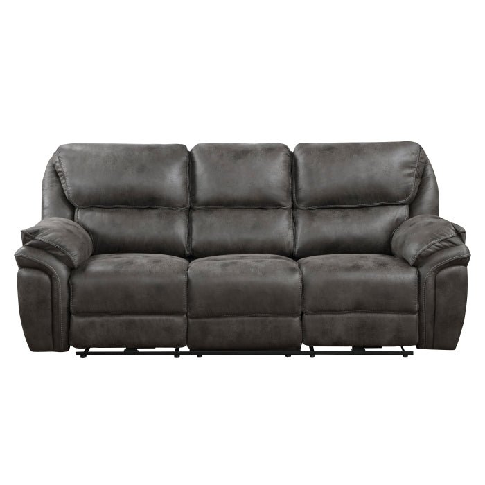 8517GRY-3PW - Power Double Reclining Sofa