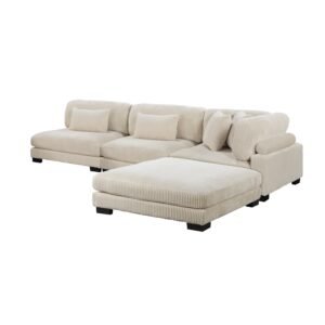 Traverse-(4)4-Piece Modular Sectional with Ottoman image