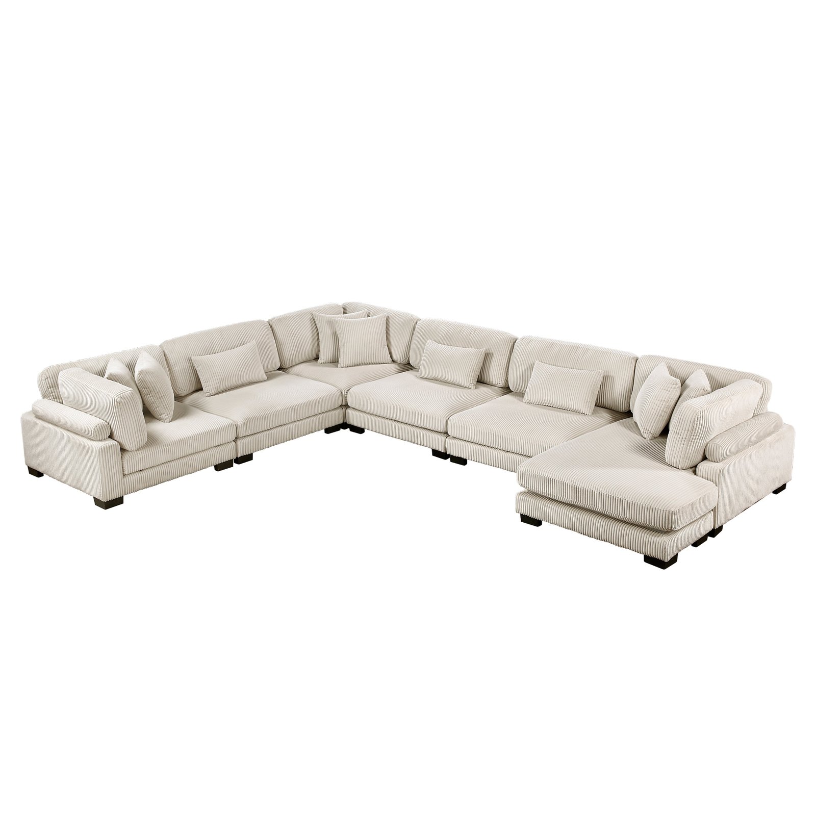 Traverse-(6)6-Piece Modular Sectional with Reversible Chaise image