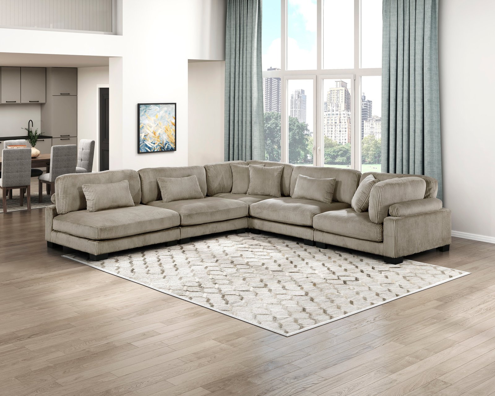Traverse 5-piece Modular Sectional - Image 36