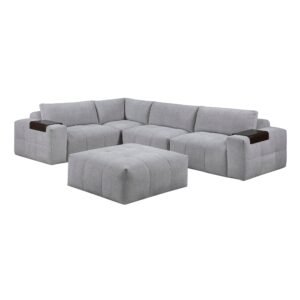 Tidal-(5)5-Piece Modular Sectional with Ottoman image