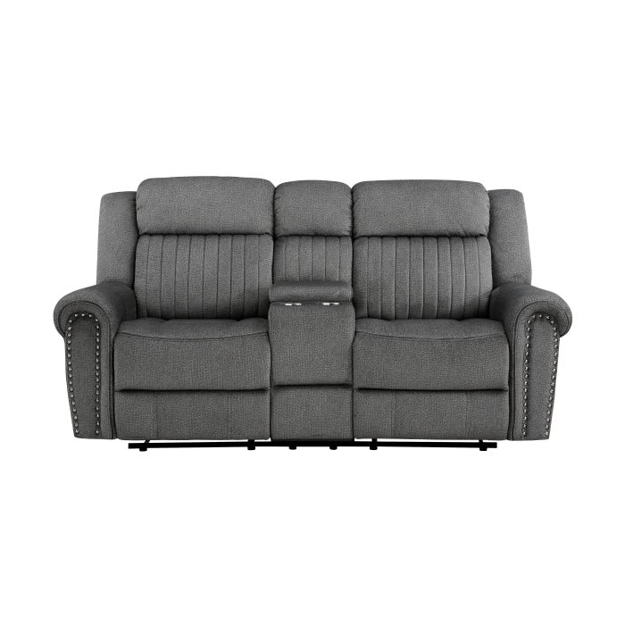 9204CC-2 - Double Reclining Love Seat with Center Console
