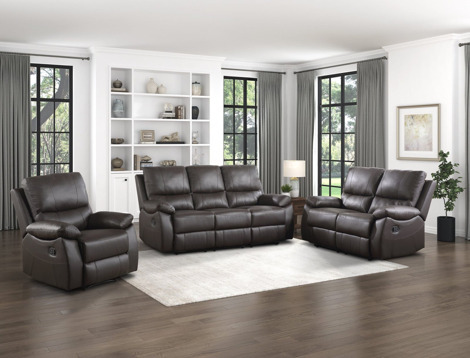 9368BRW-3 - Double Reclining Sofa - Image 5