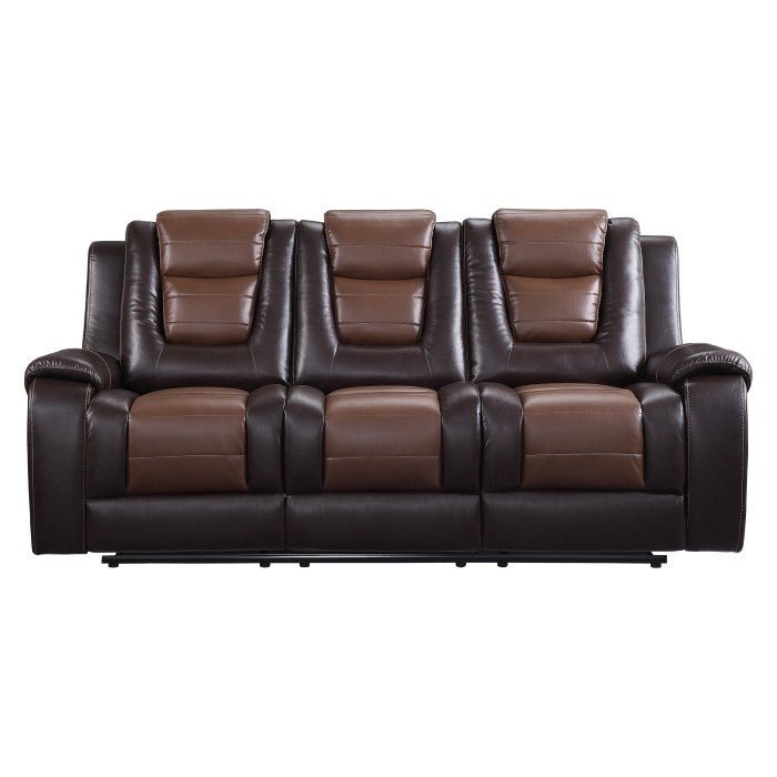 9470BR-3 - Double Reclining Sofa with Center Drop-Down Cup Holders