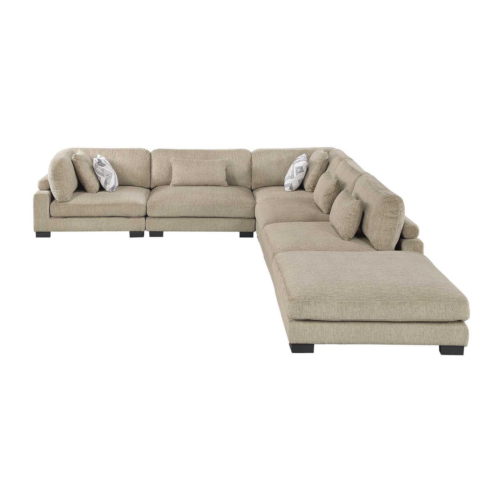 Tinley 6-piece Modular Sectional With Ottoman - Image 17