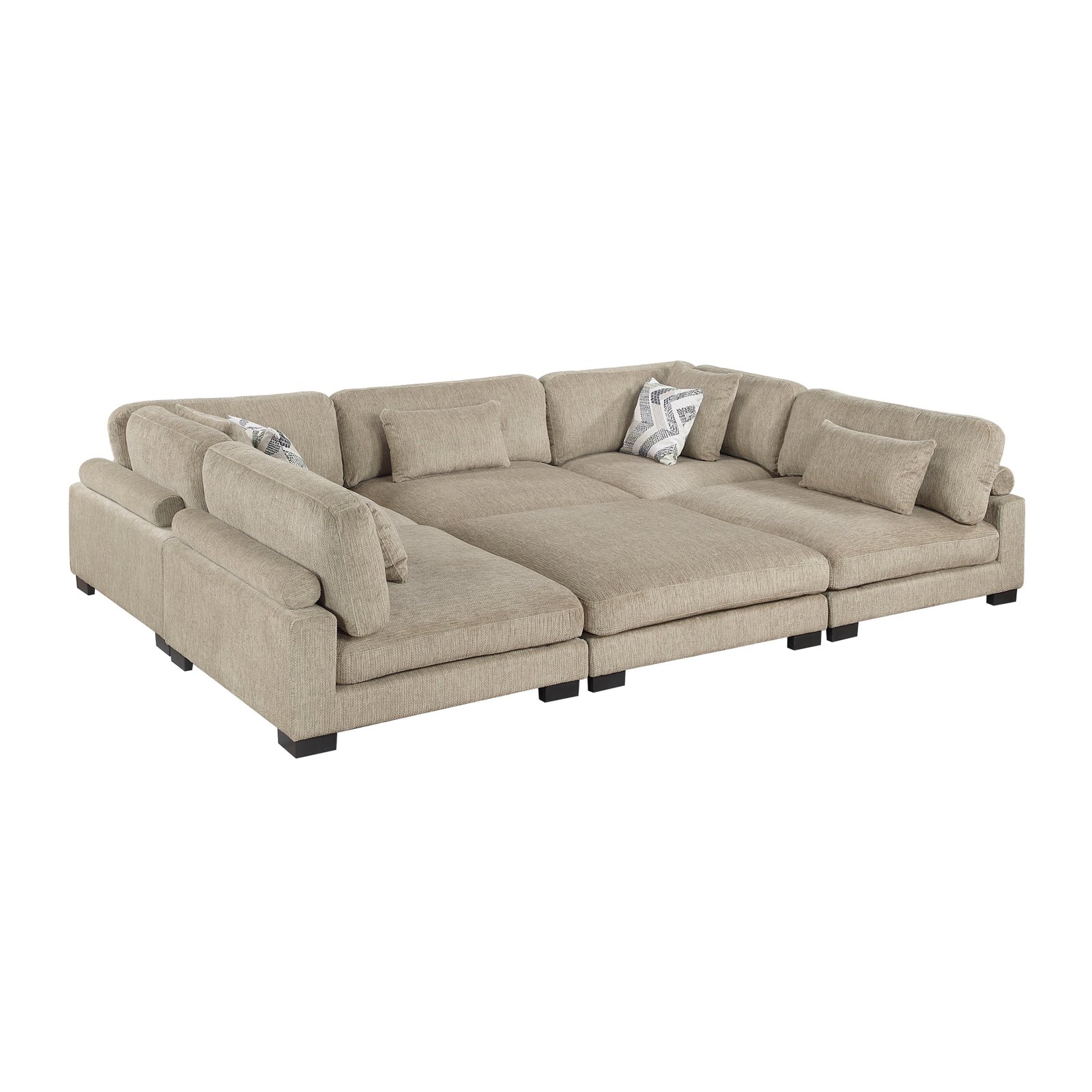 Tinley 6-piece Modular Sectional With Ottoman - Image 19