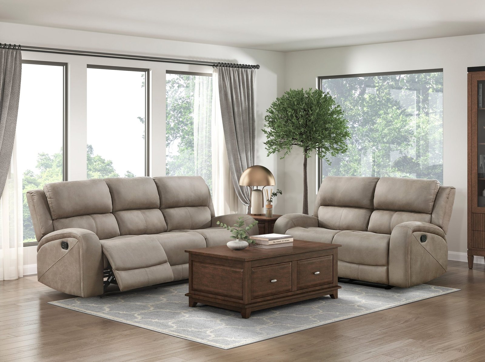 9601BR-2 - Double Reclining Love Seat - Image 2