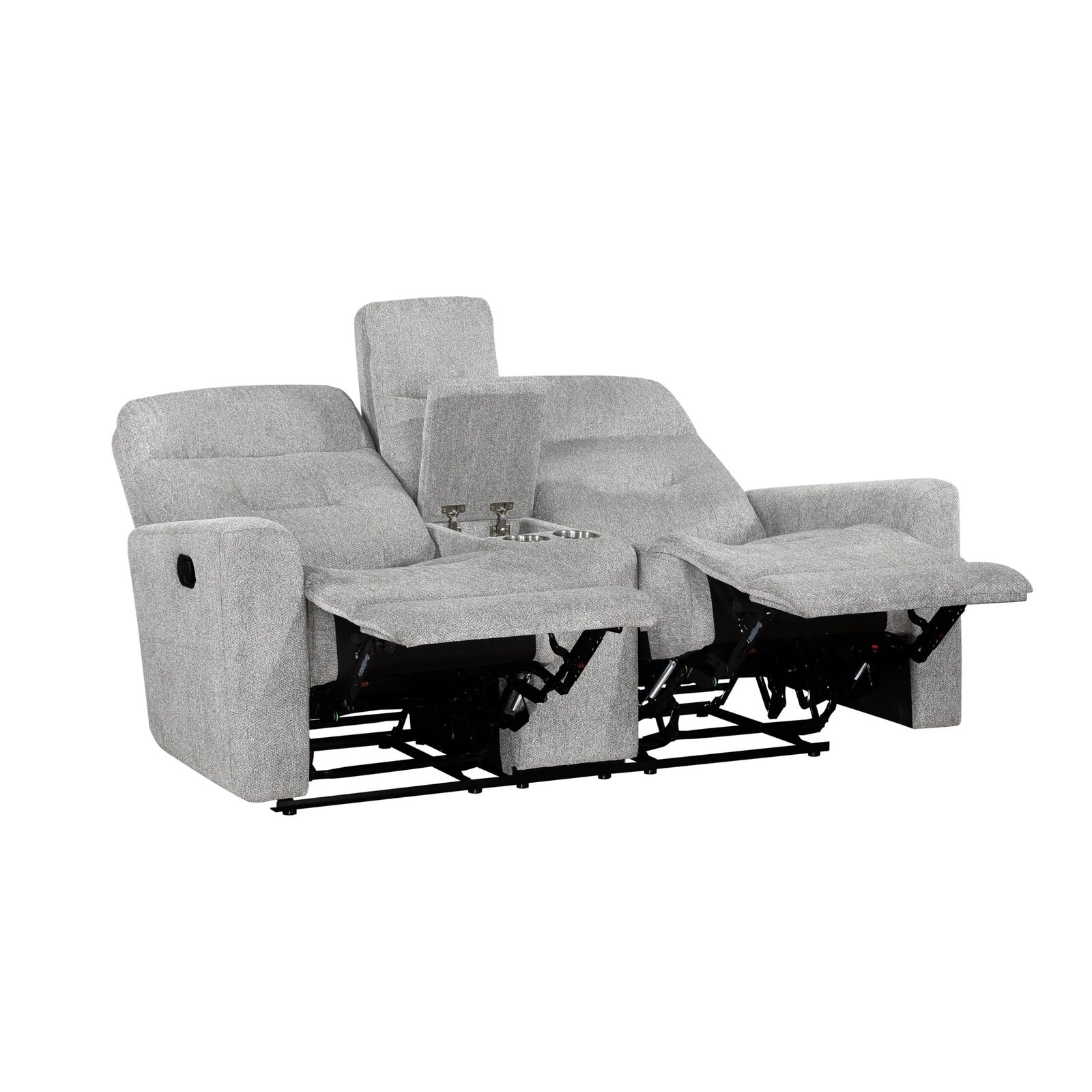9610GY-2 - Double Reclining Love Seat with Center Console - Image 4