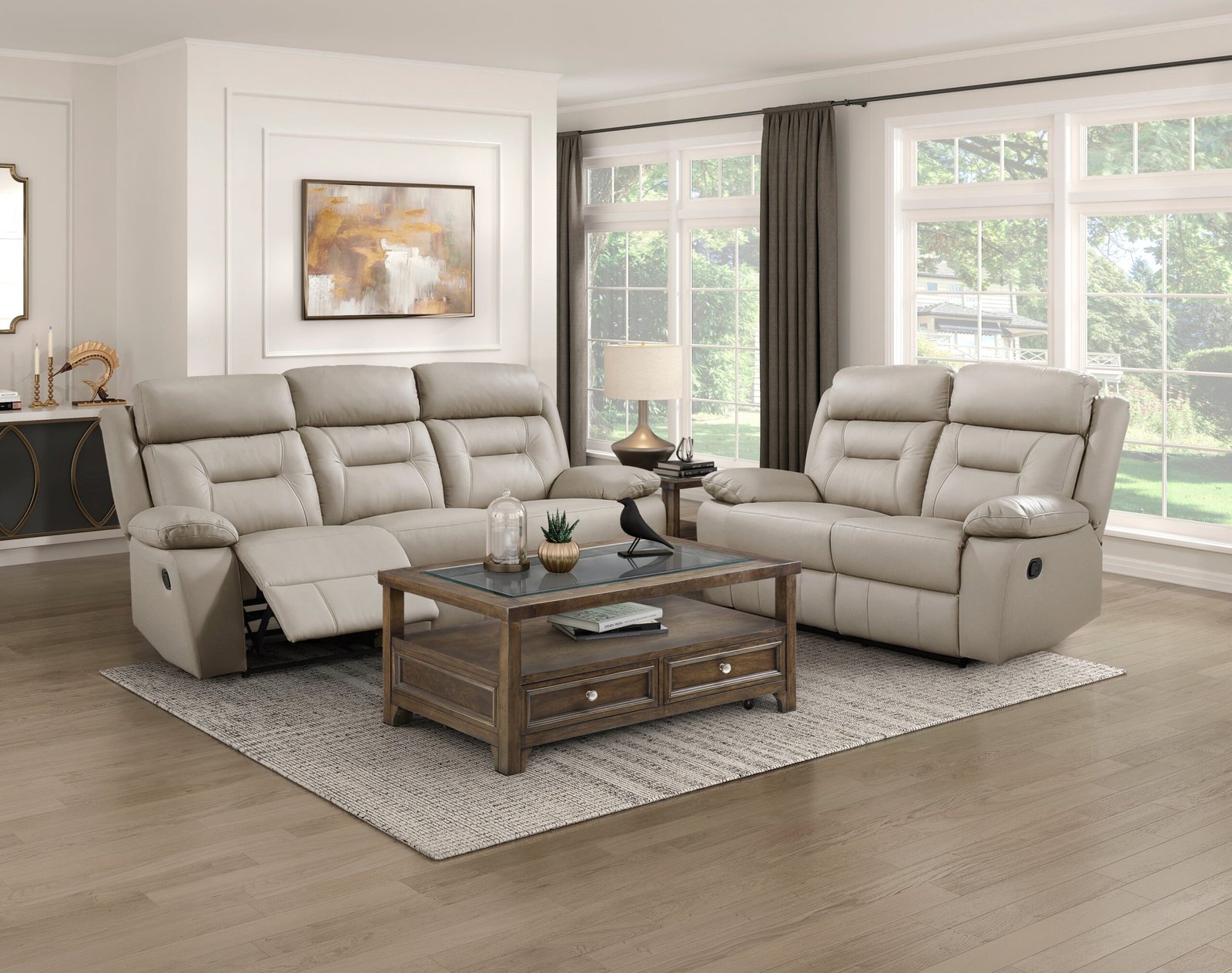 9629LTE-2 - Double Reclining Love Seat - Image 2