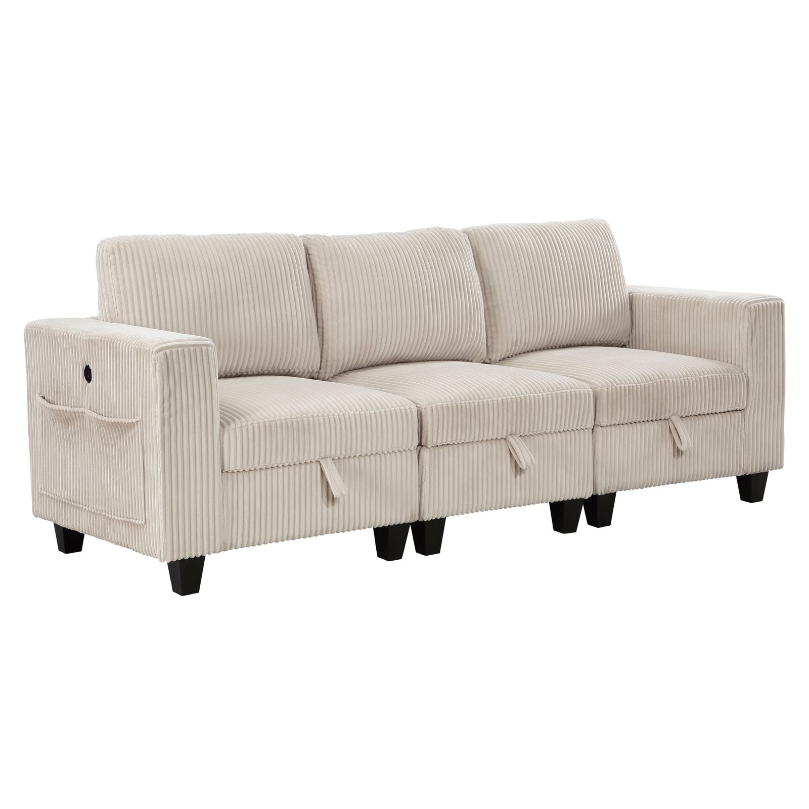 Walterboro sofa With Storage, Storage Pouches And Charging Ports - Image 12