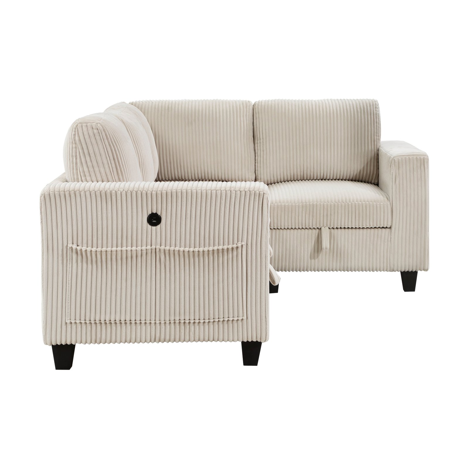 Walterboro 4-piece Sectional With Storage, Storage Pouches And Charging Ports - Image 13