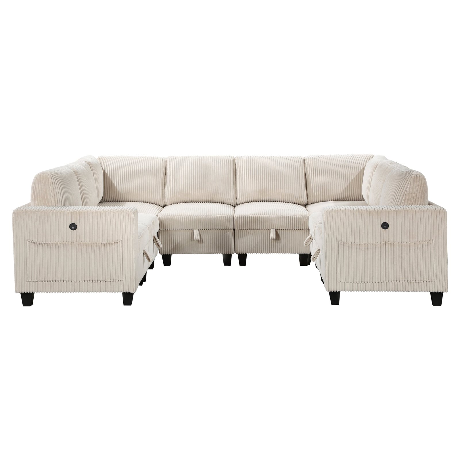 Walterboro 8-piece Sectional With Storage, Storage Pouches And Charging Ports - Image 4