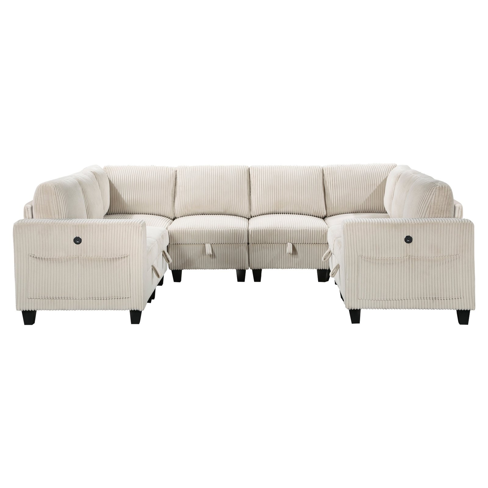 Walterboro 8-piece Sectional With Storage, Storage Pouches And Charging Ports - Image 8
