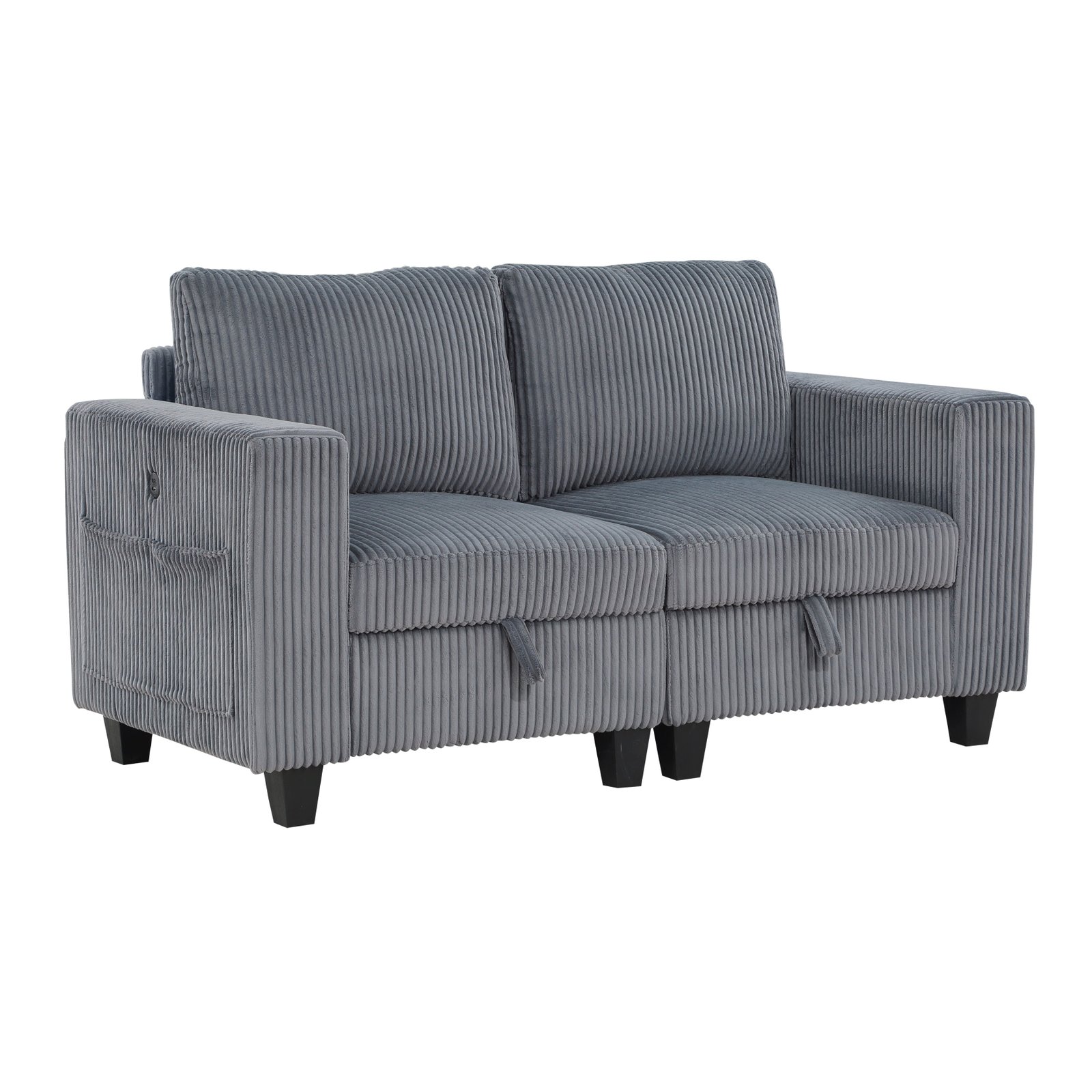 Walterboro love Seat With Storage, Storage Pouches And Charging Ports - Image 14