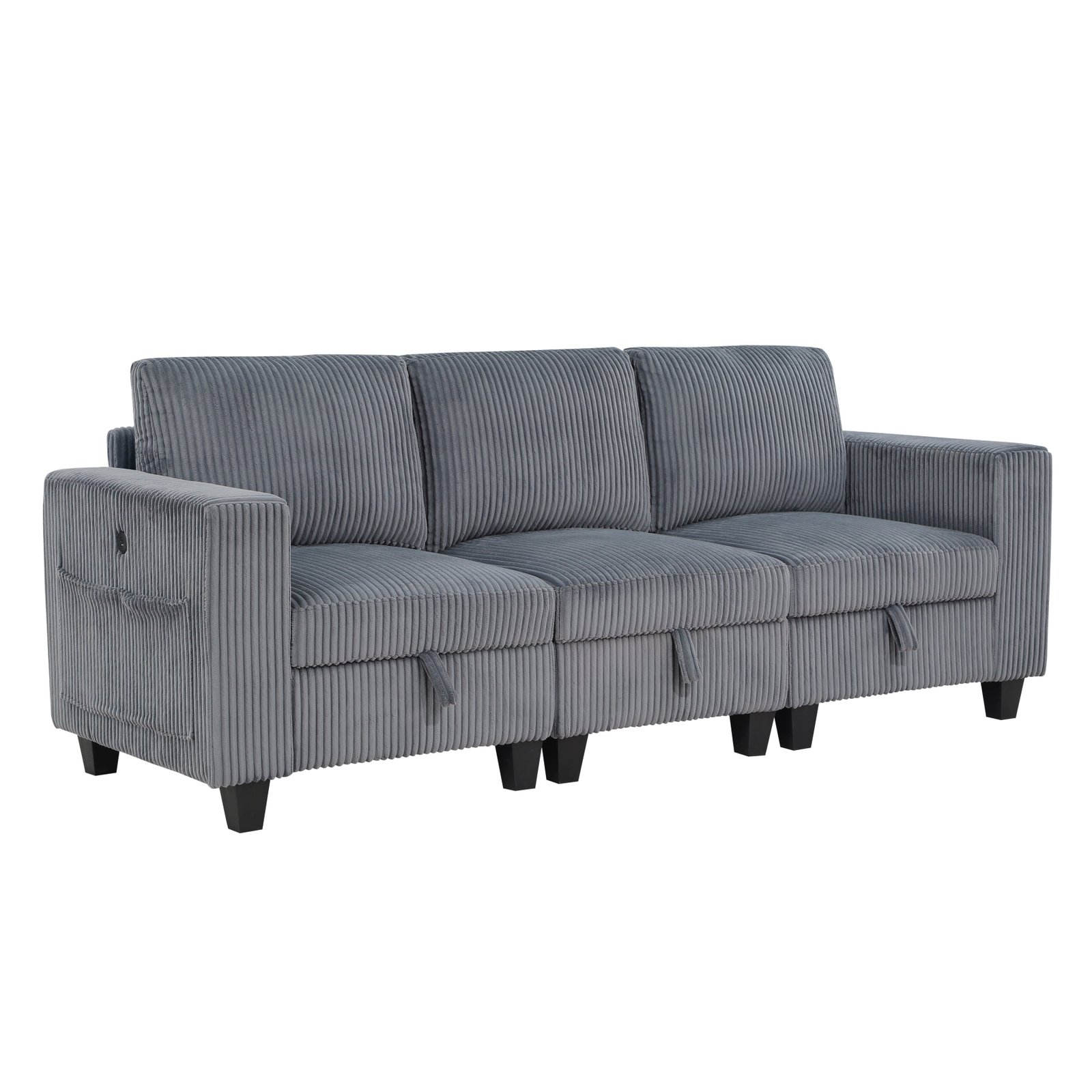 Walterboro sofa With Storage, Storage Pouches And Charging Ports - Image 16