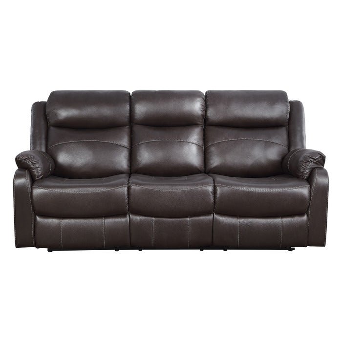 9990DB-3 - Double Lay Flat Reclining Sofa with Center Drop-Down Cup Holders