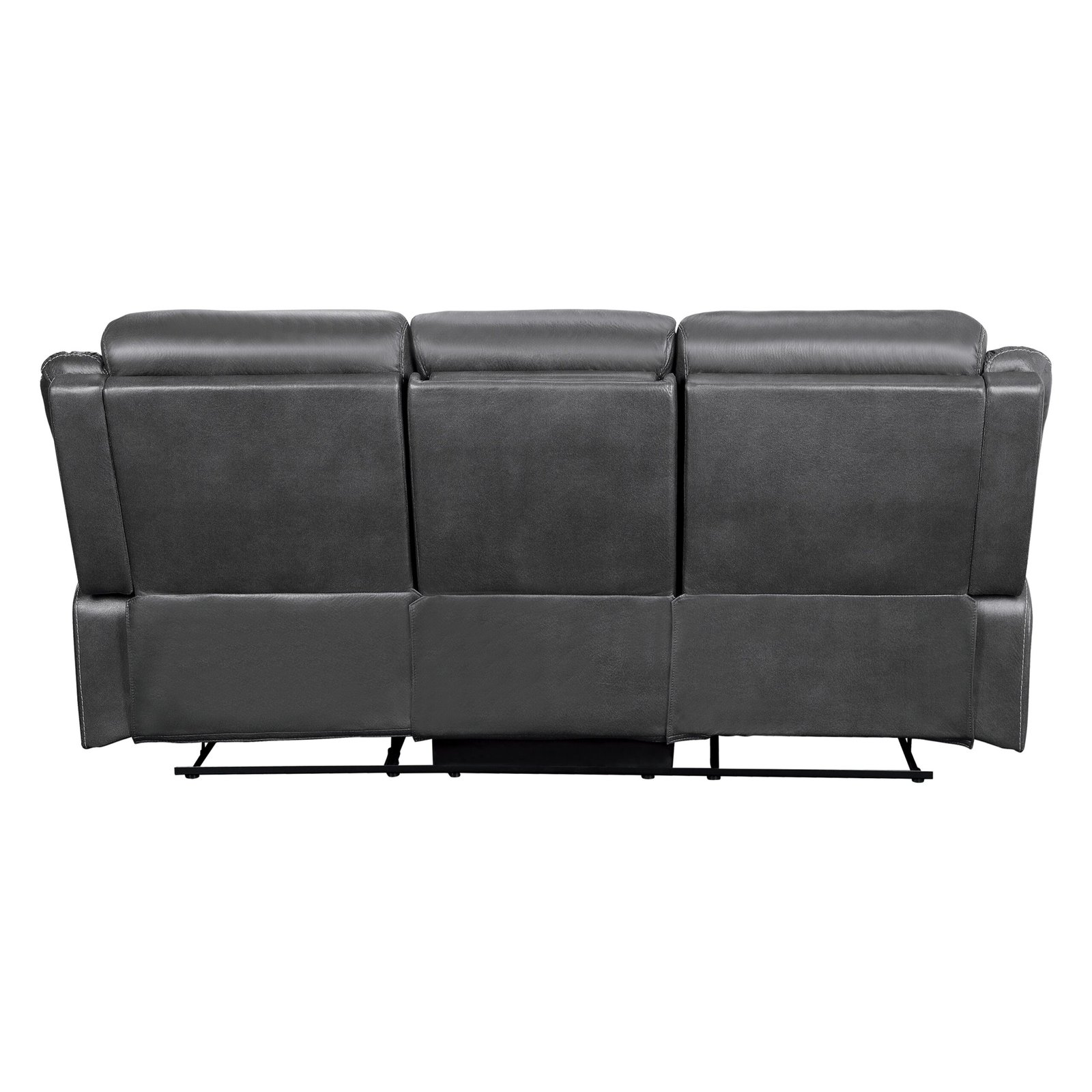 9990GY-3 - Double Lay Flat Reclining Sofa with Center Drop-Down Cup Holders - Image 3