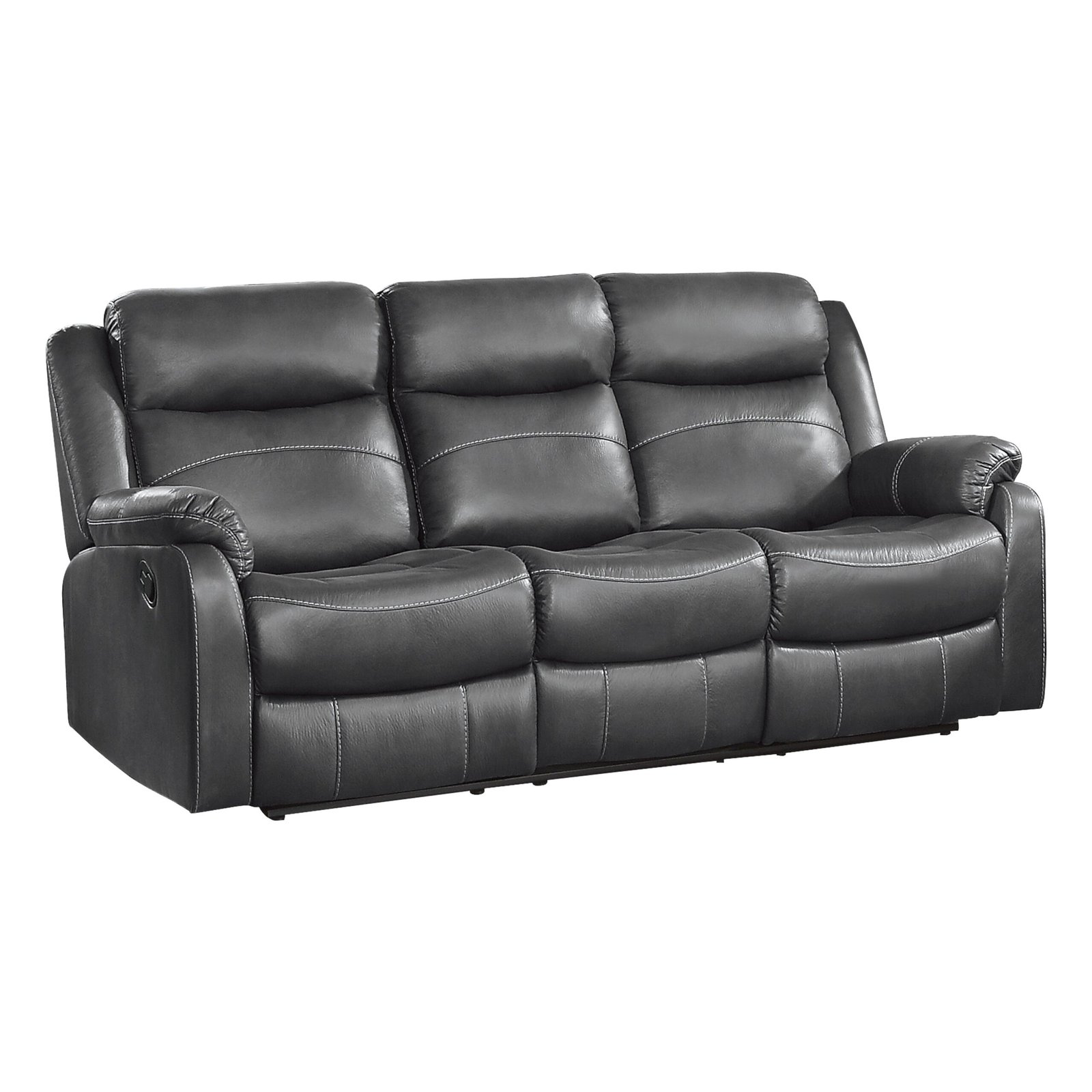 9990GY-3 - Double Lay Flat Reclining Sofa with Center Drop-Down Cup Holders - Image 2