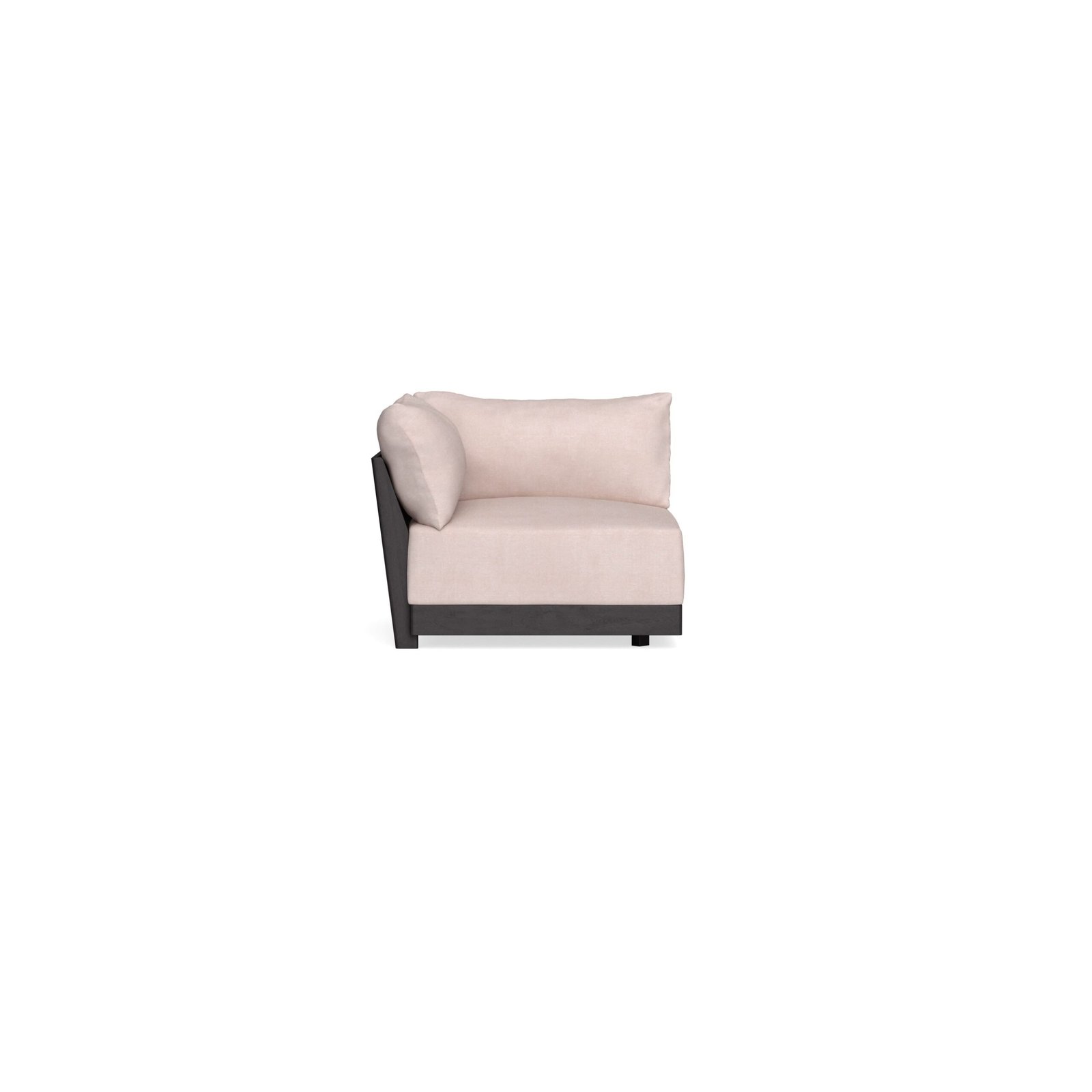 Modular Bondi Black Corner Chair in Blush | Memory Foam Blend - Image 7