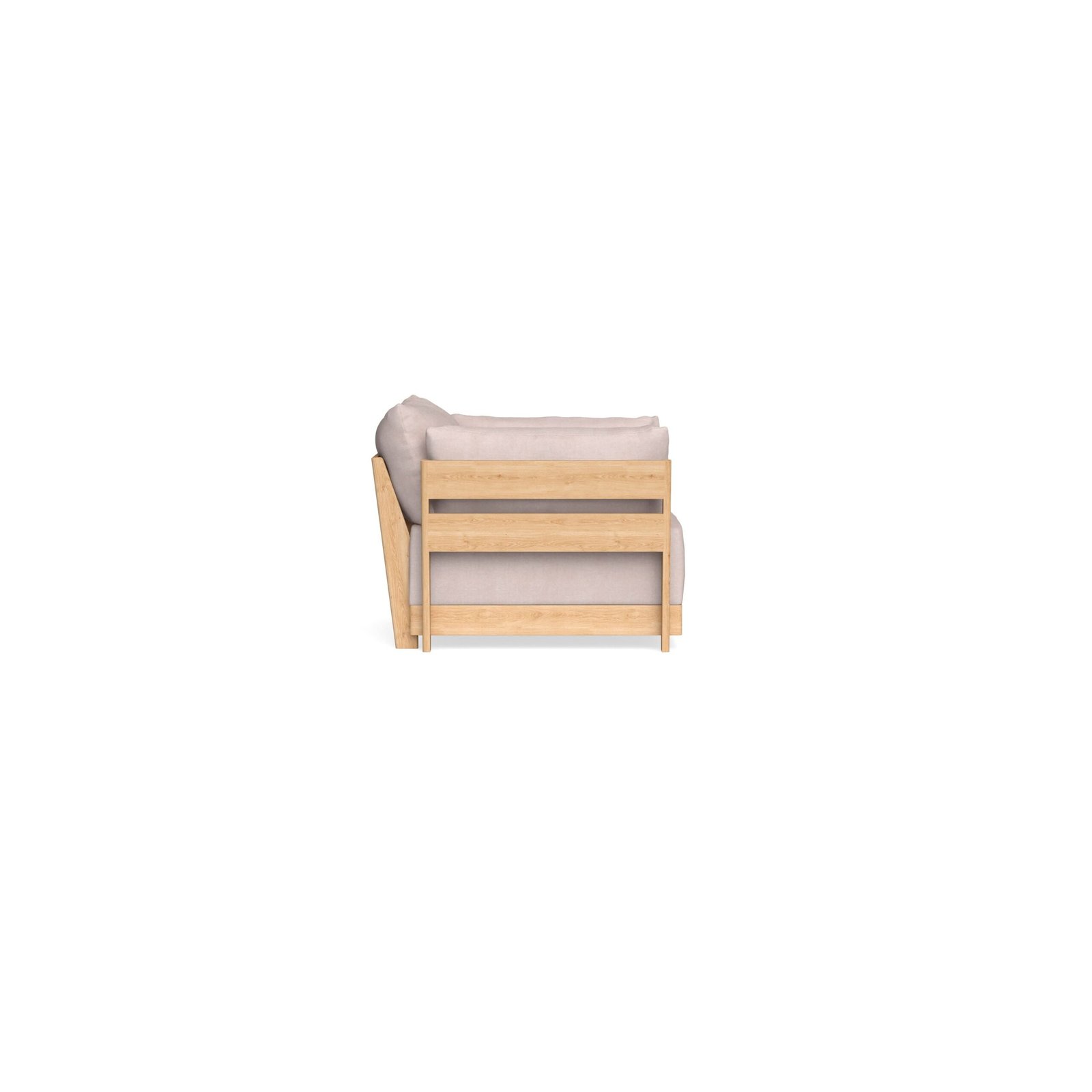 Modular Bondi Latte Armchair in Blush | Classic Blend - Image 7