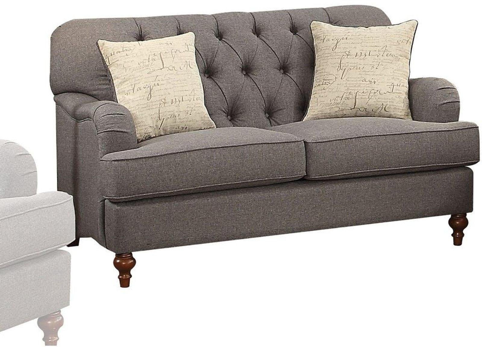 Acme Furniture Alianza Loveseat in Dark Gray 53691